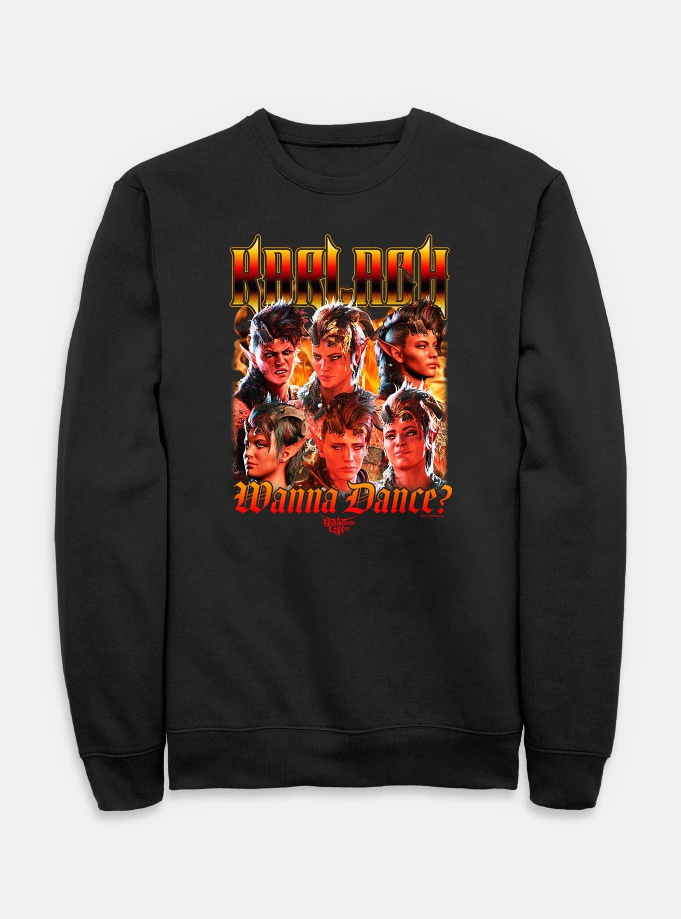 Dungeons & Dragons Karlach Wanna Dance Sweatshirt, BLACK, hi-res