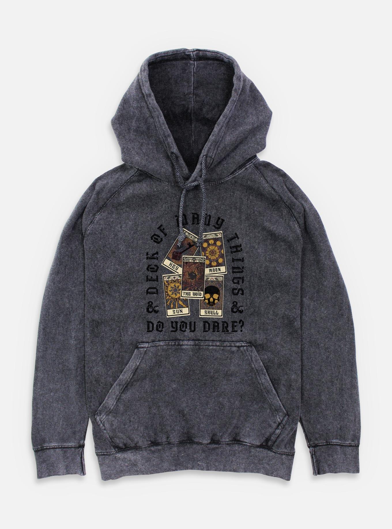 Dungeons & Dragons Do You Dare Deck Mineral Wash Hoodie,New Products : American Fashion Style Bags On Sale