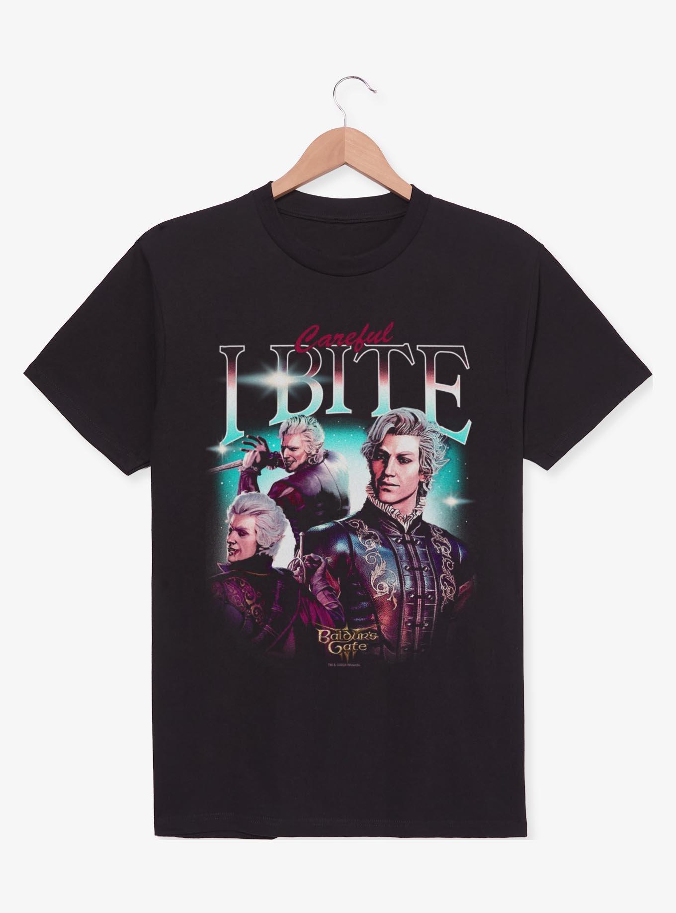 Dungeons & Dragons Astarion Careful I Bite T-Shirt,New Products : American Fashion Style Bags On Sale
