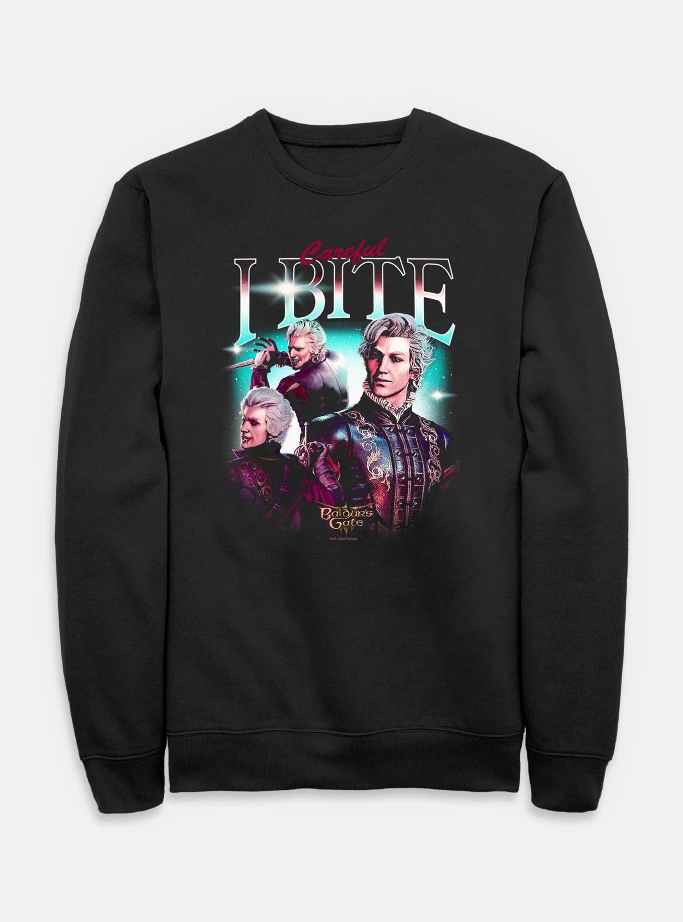 Dungeons & Dragons Astarion Careful I Bite Sweatshirt,New Products : American Fashion Style Bags On Sale