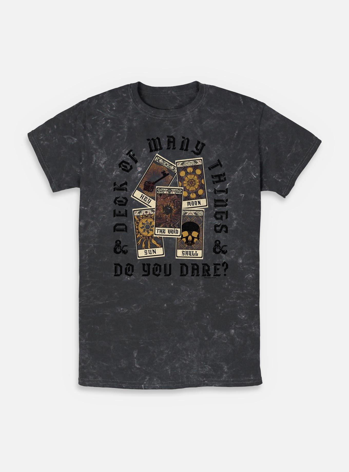Dungeons & Dragons Do You Dare Deck Mineral Wash T-Shirt,New Products : American Fashion Style Bags On Sale
