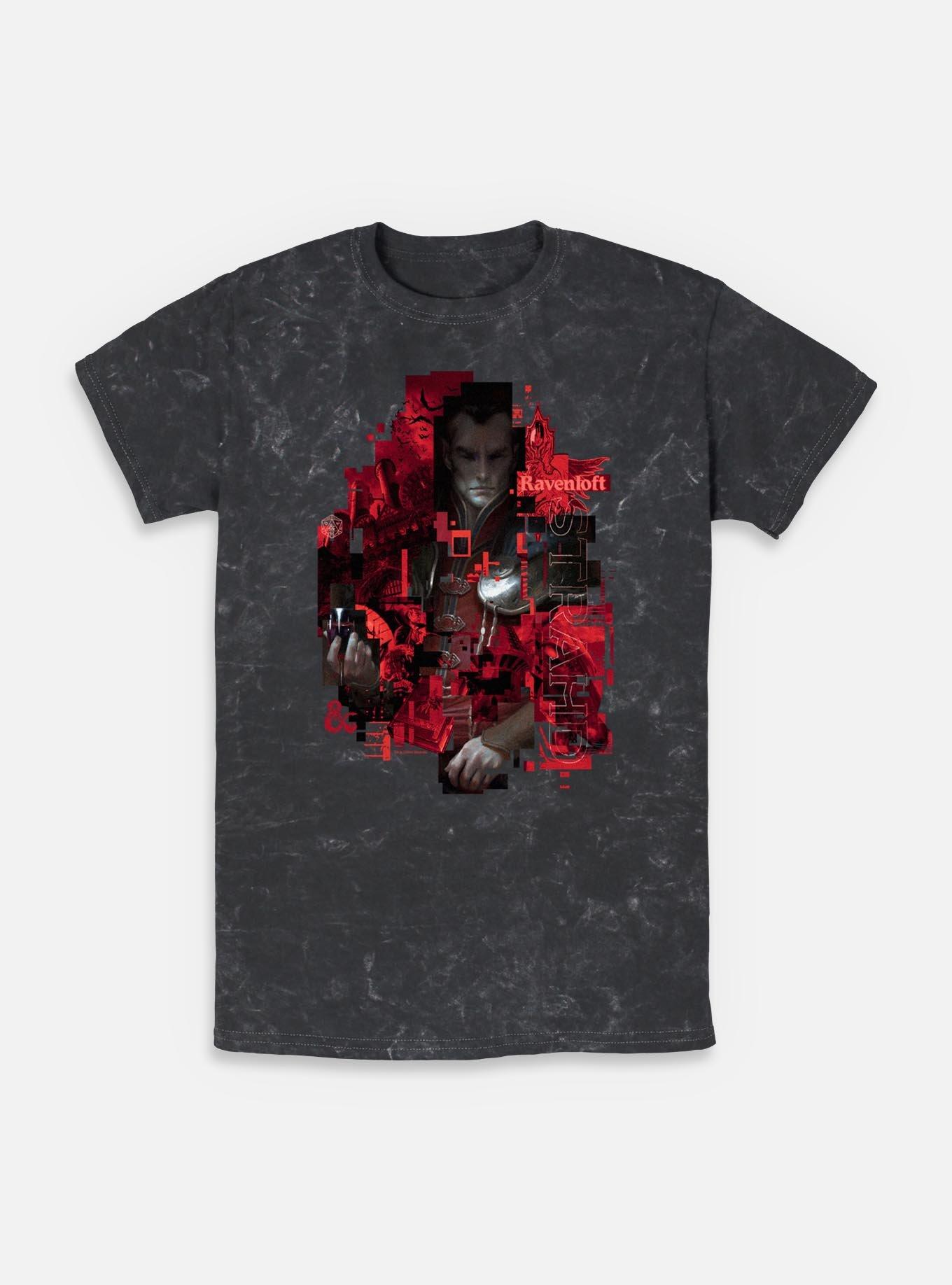 Dungeons & Dragons Ravenloft Strahd Mineral Wash T-Shirt,New Products : American Fashion Style Bags On Sale