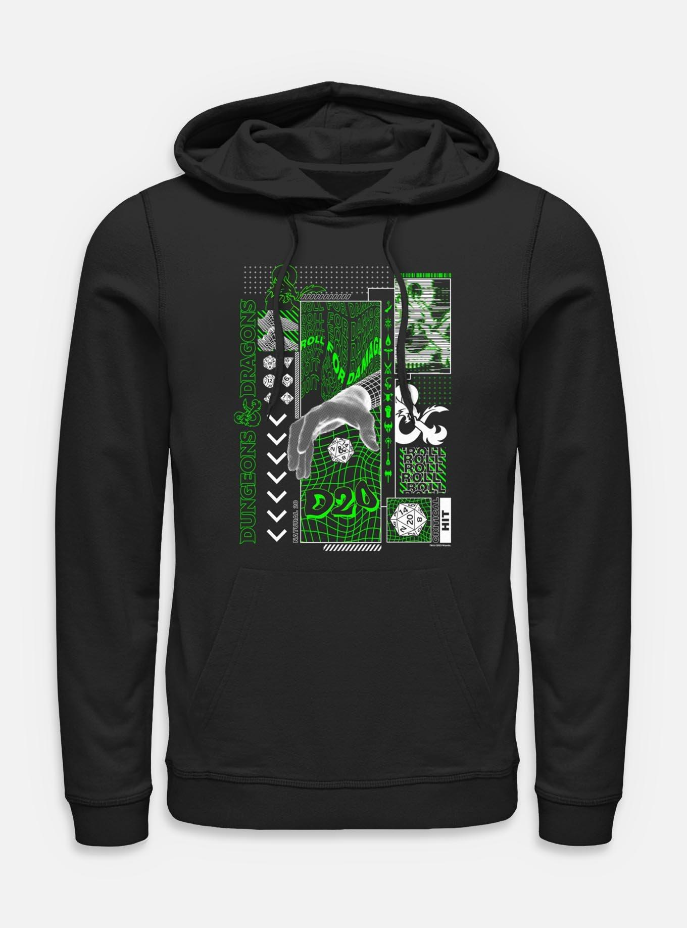 Dungeons & Dragons Trippy D20 Hoodie, BLACK, hi-res