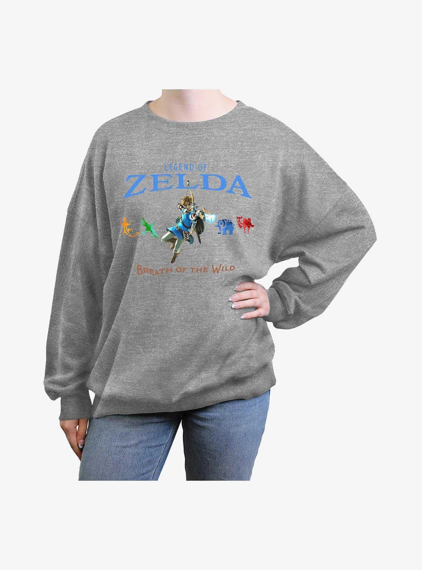 The Legend Of Zelda: Breath Of The Wild Divine Beasts Girls Oversized Sweatshirt, , hi-res