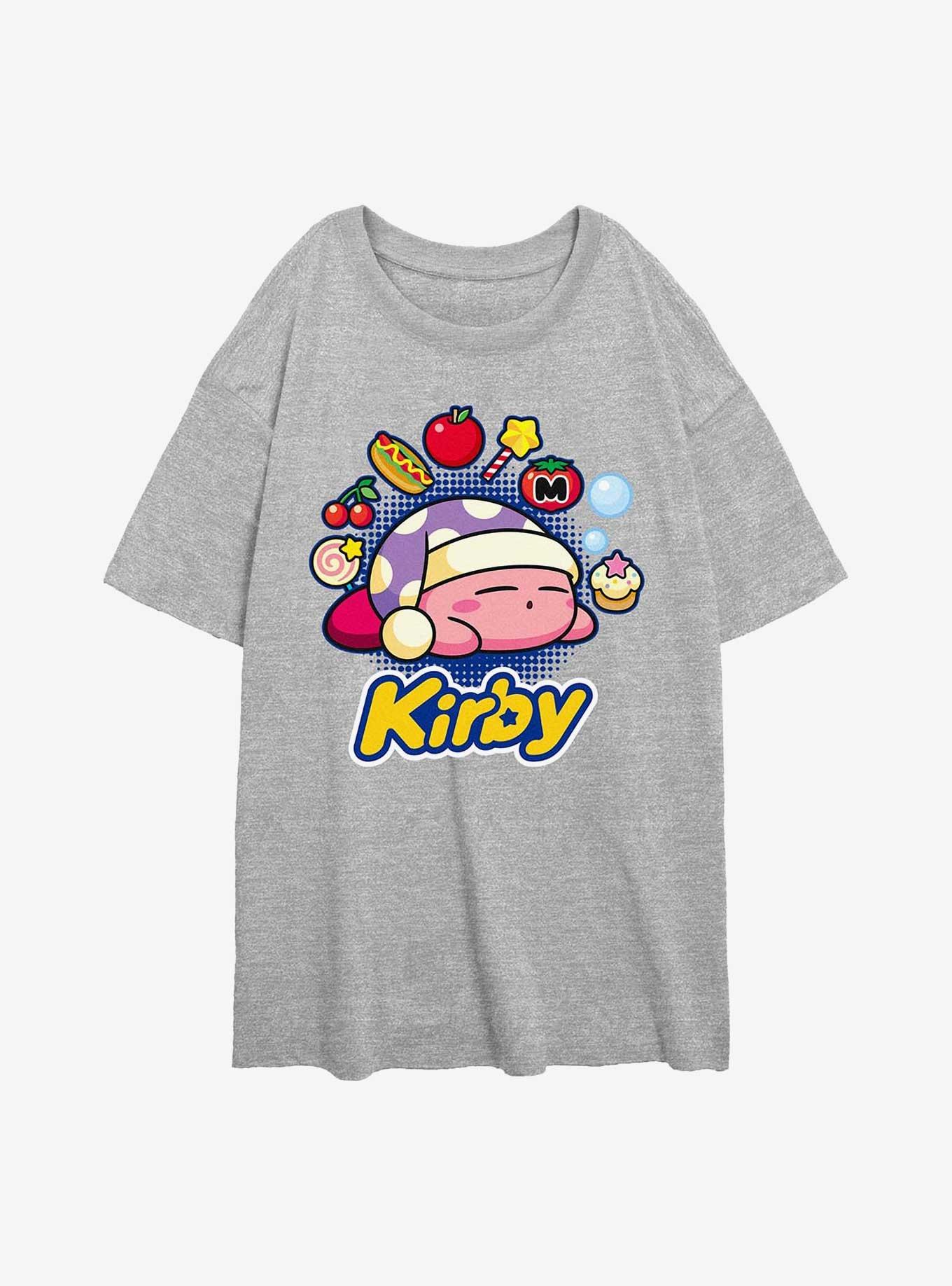 Nintendo Kirby Dreaming Food Girls Oversized T-Shirt, , hi-res