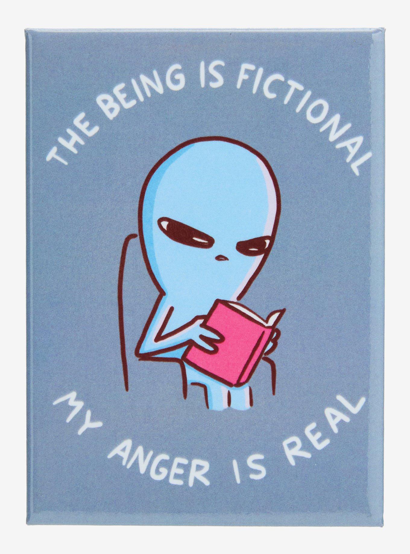 Strange Planet My Anger Is Real Flat Magnet — BoxLunch Exclusive, , hi-res