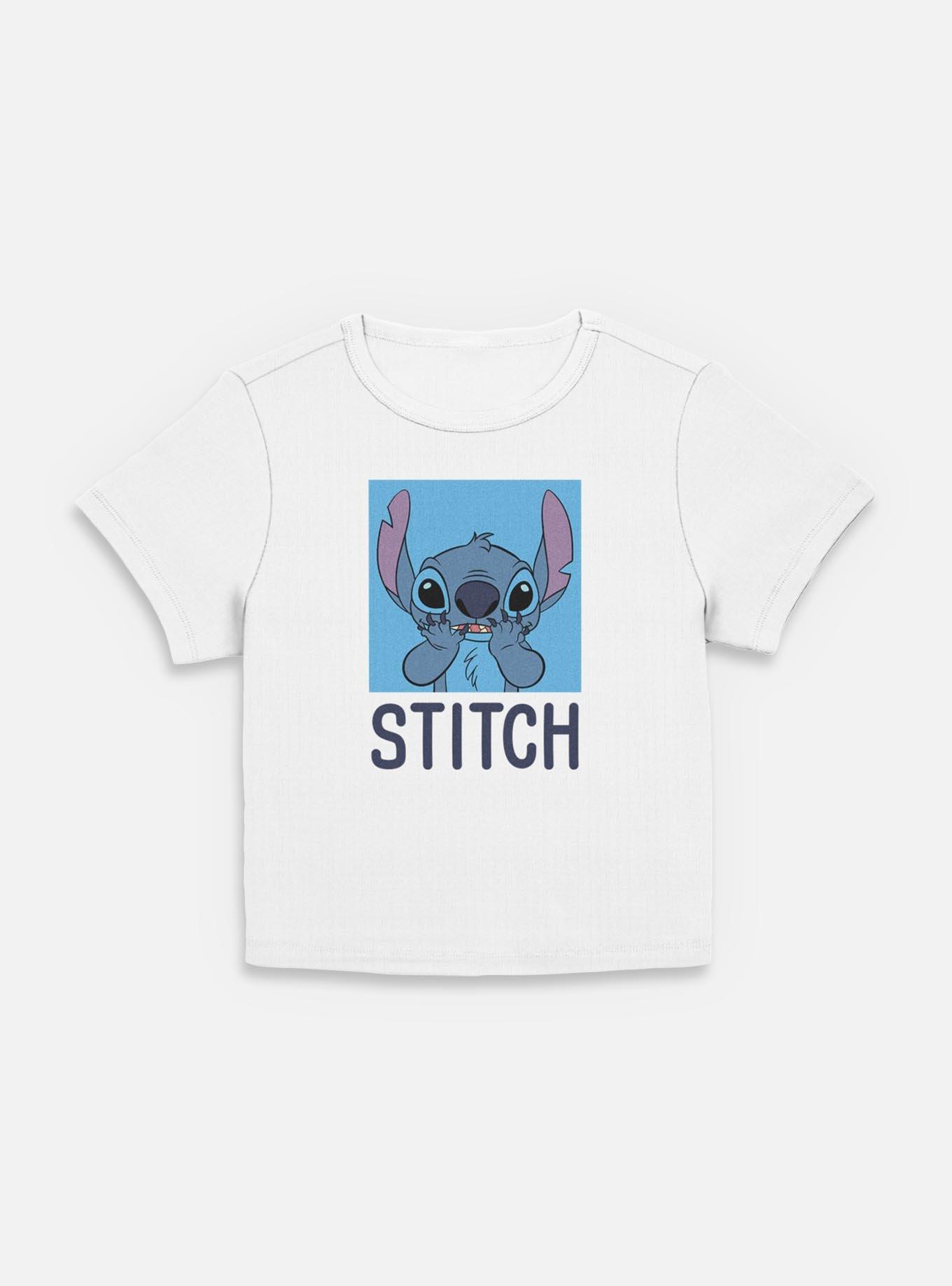 Disney Lilo & Stitch Bashful Stitch Womens Baby T-Shirt, EGRET, hi-res