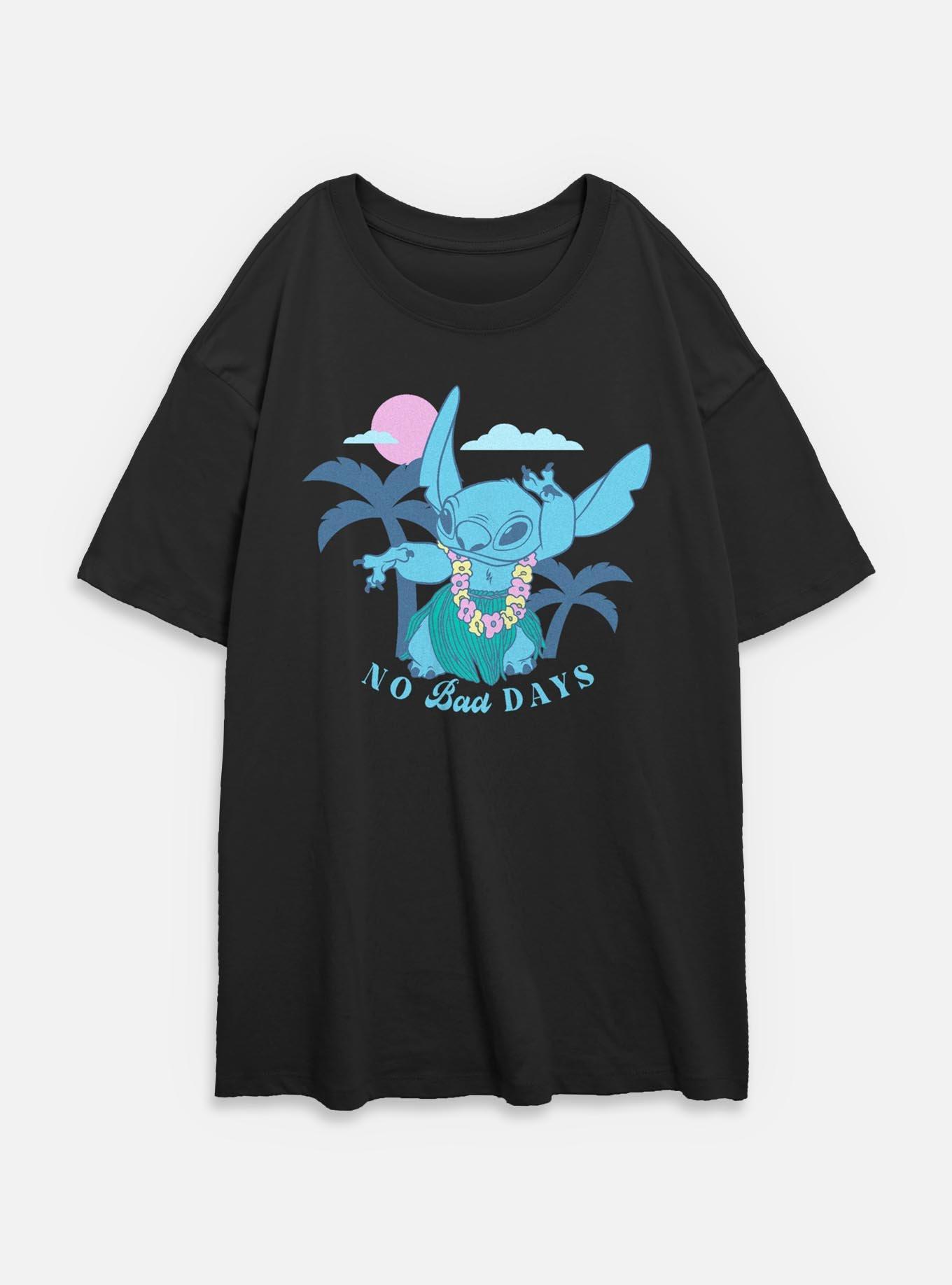 Disney Lilo & Stitch Tropical No Bad Days Womens Oversized T-Shirt, , hi-res