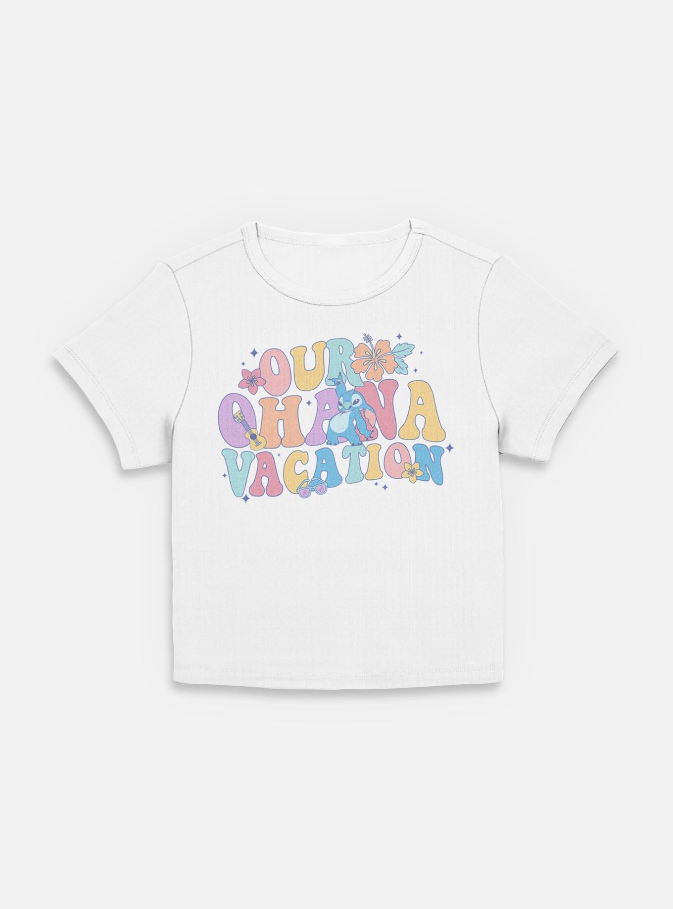 Disney Lilo & Stitch Ohana Vacation Womens Baby T-Shirt, EGRET, hi-res