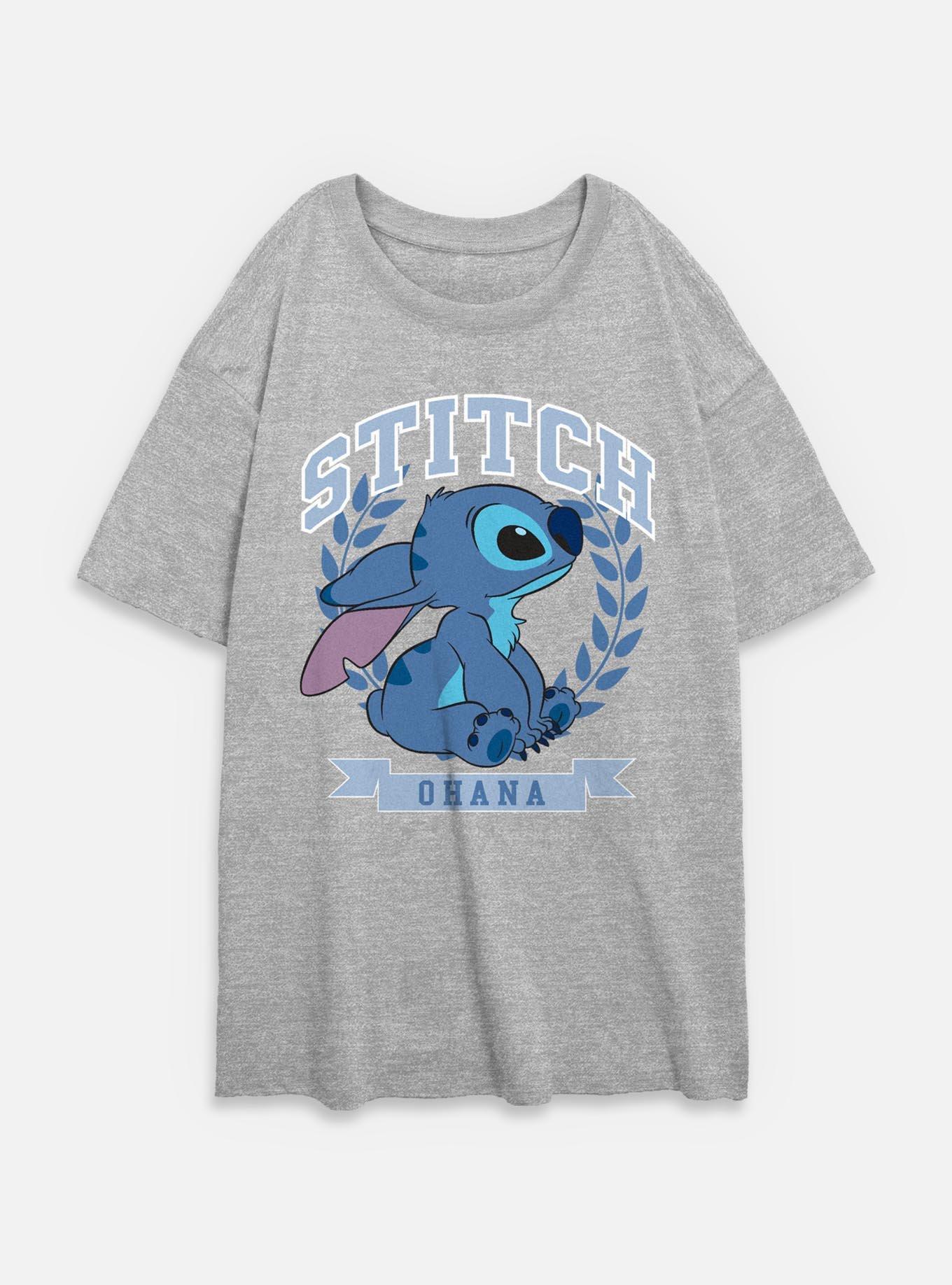 Disney Lilo & Stitch Athletic Stitch Womens Oversized T-Shirt, , hi-res