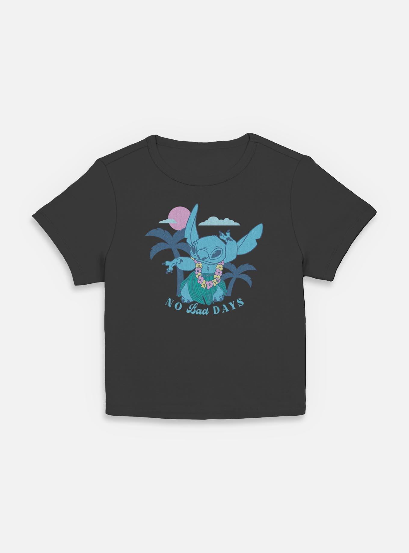 Disney Lilo & Stitch Tropical No Bad Days Womens Baby T-Shirt, BLACK, hi-res