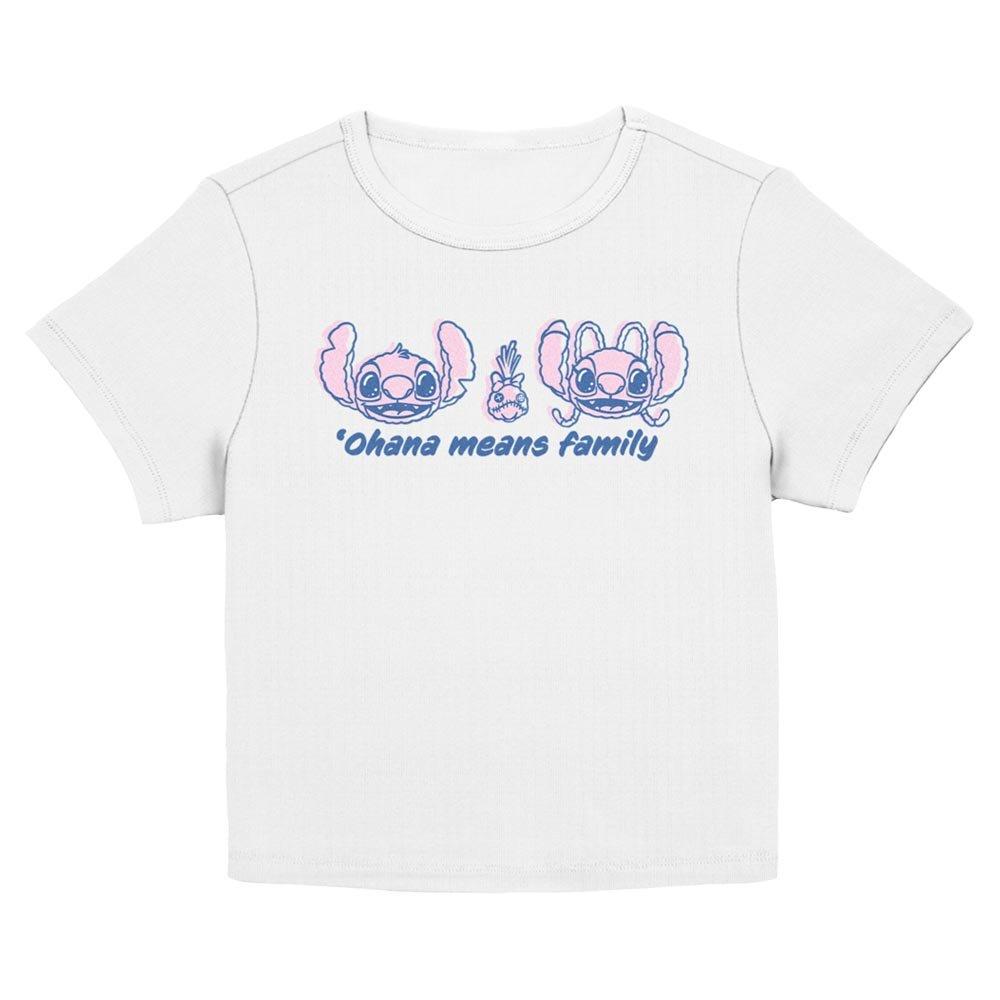 Disney Lilo & Stitch Ohana Means Family Quote Womens Baby T-Shirt, EGRET, hi-res