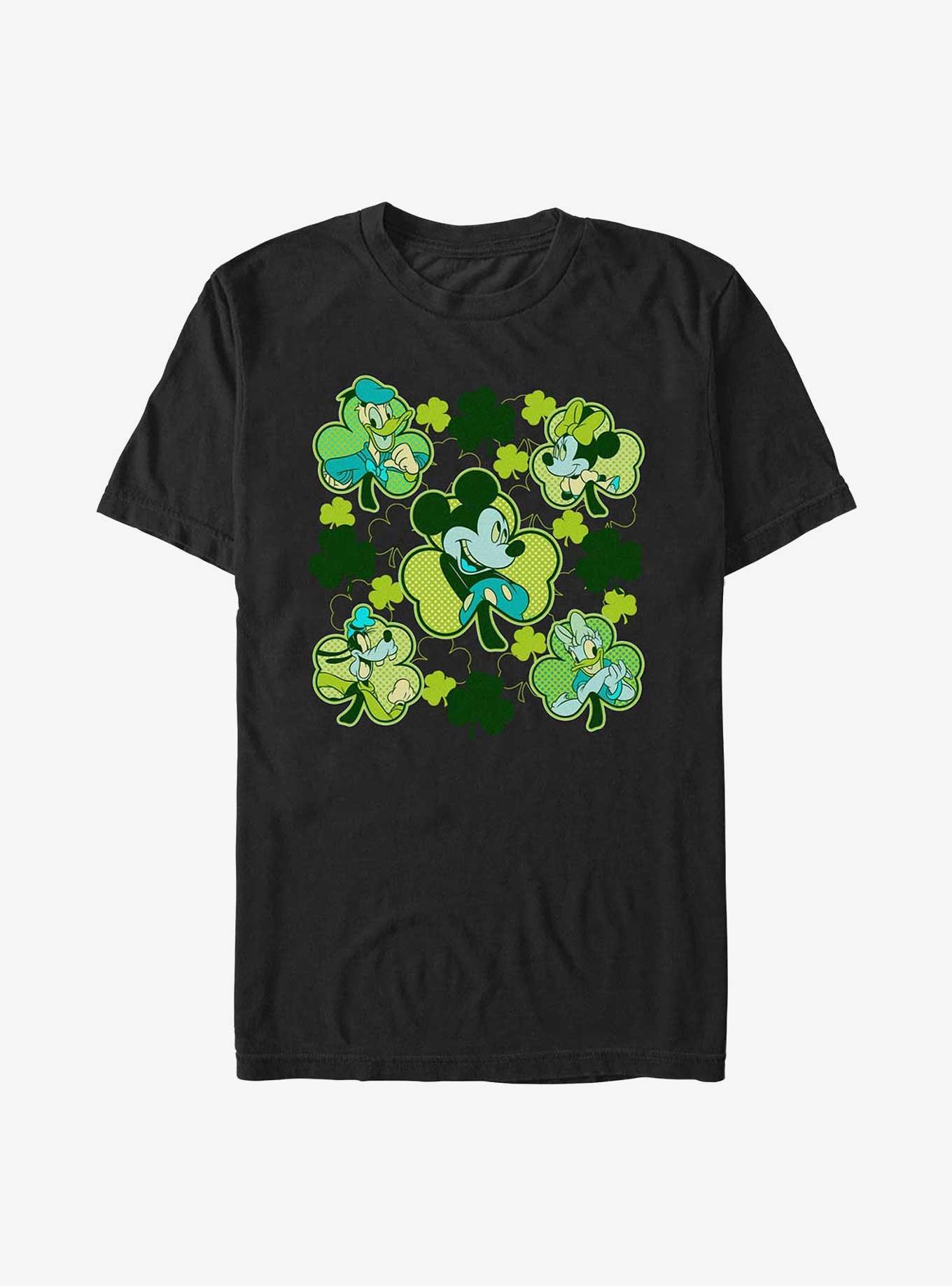 Disney Mickey Mouse & Friends Clovers T-Shirt, BLACK, hi-res