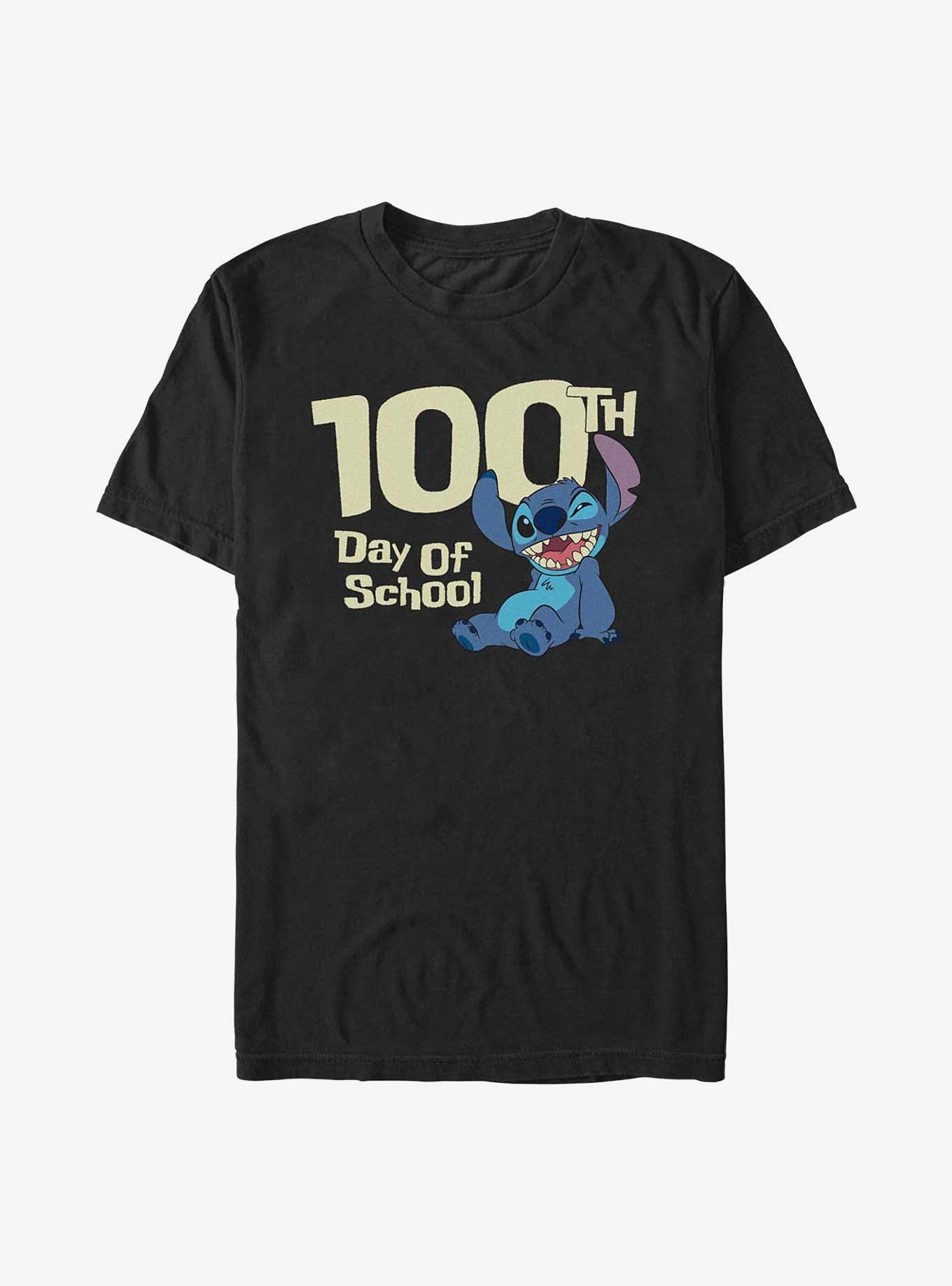 Disney Lilo & Stitch 100 School Days T-Shirt, BLACK, hi-res