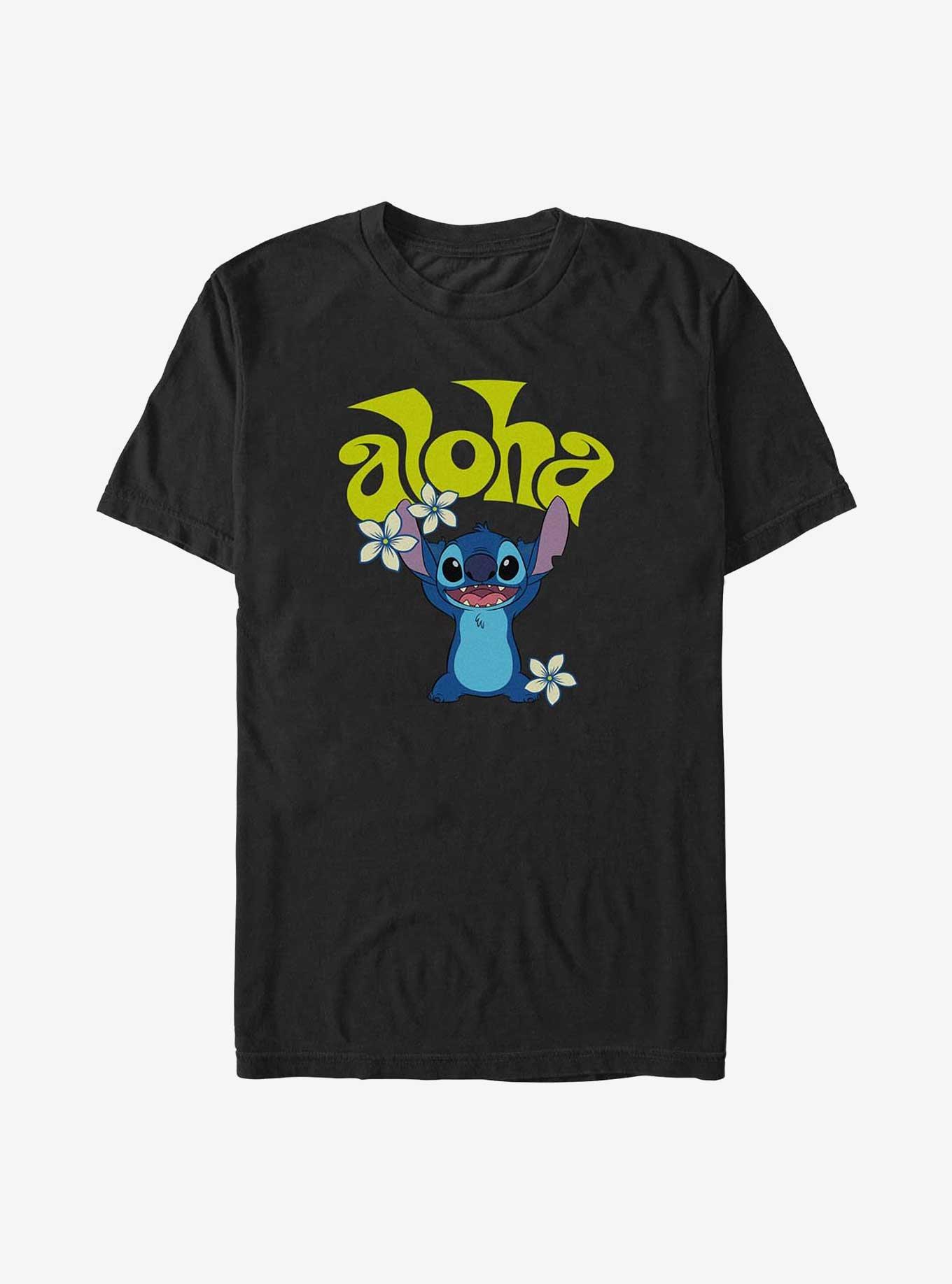 Disney Lilo & Stitch Aloha Flowers T-Shirt, , hi-res