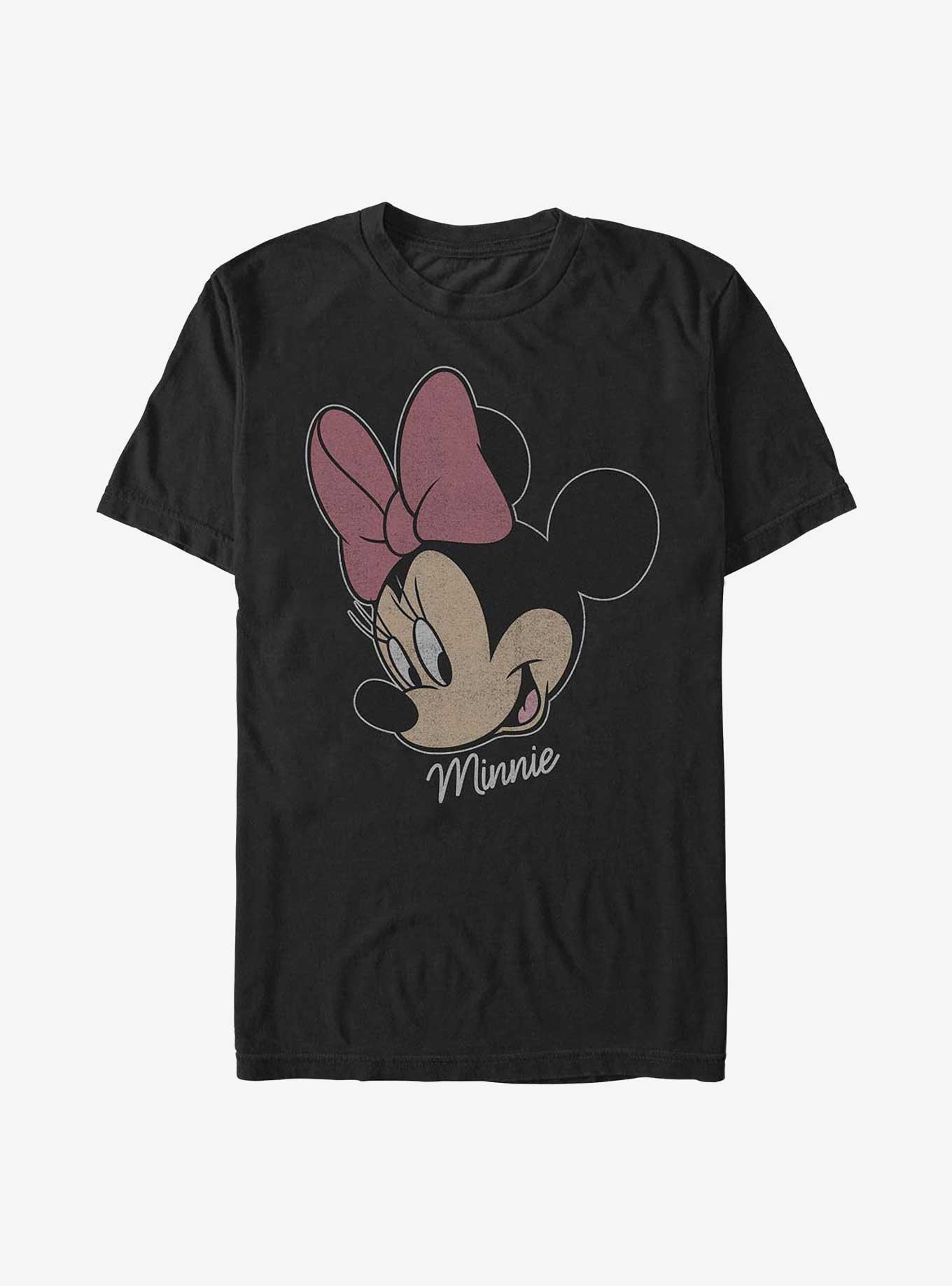 Disney Minnie Mouse Big Face Distressed T-Shirt, , hi-res