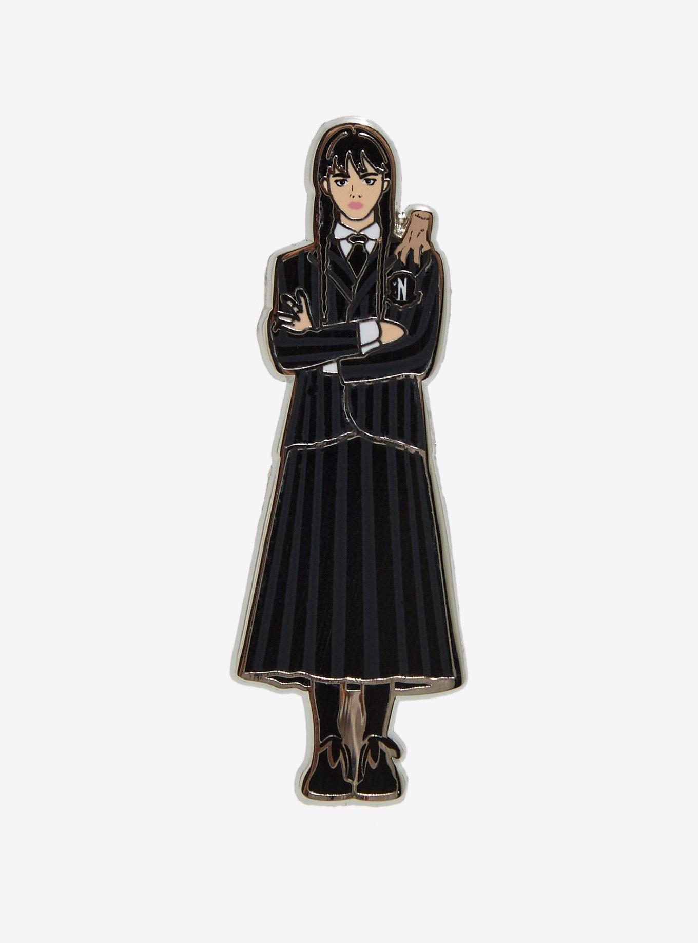 Wednesday Thing Duo Enamel Pin, , hi-res