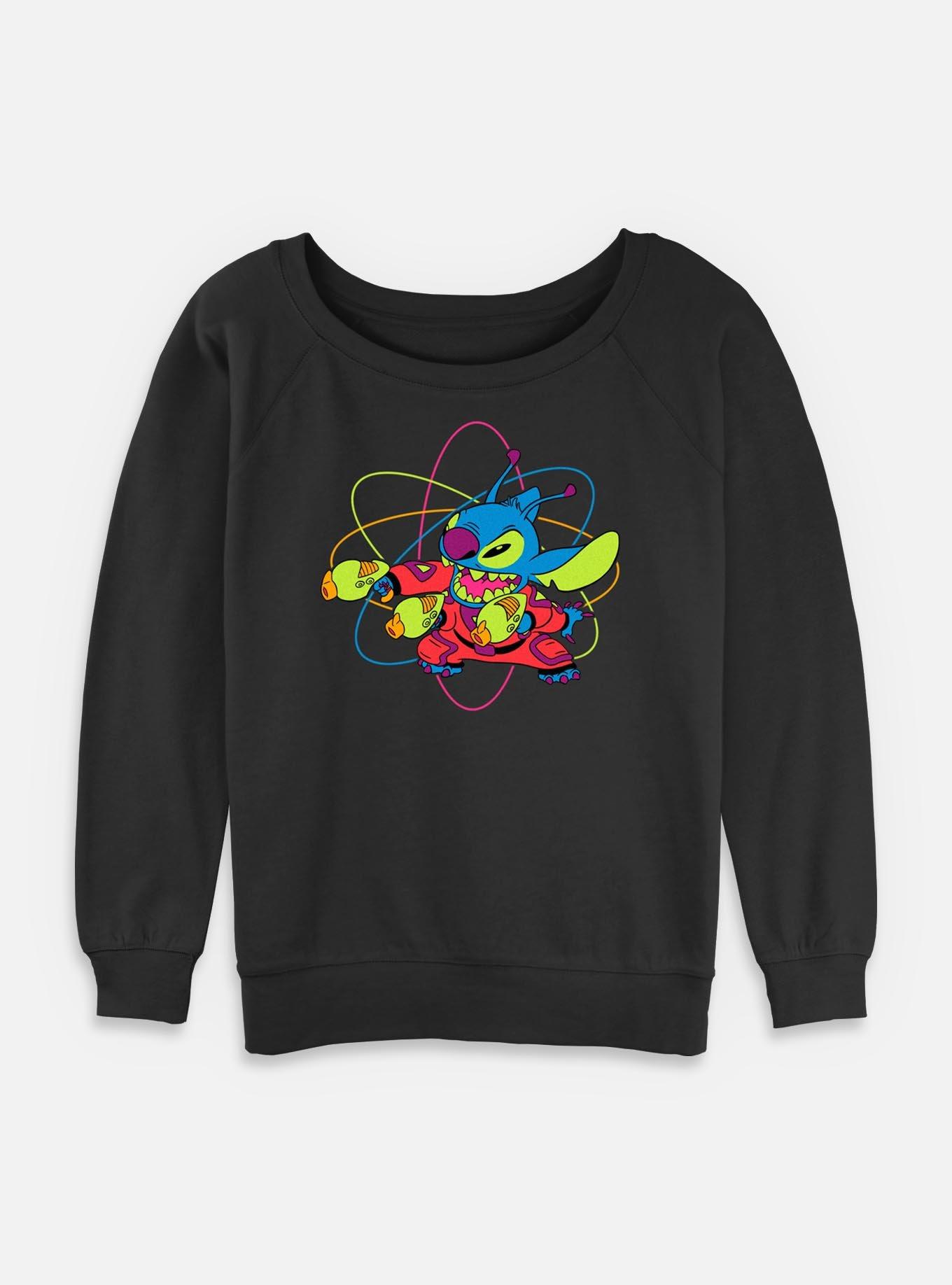 Disney Lilo & Stitch Blaster Sitch Womens Slouchy Sweatshirt,Specials : American Fashion Style Bags On Sale