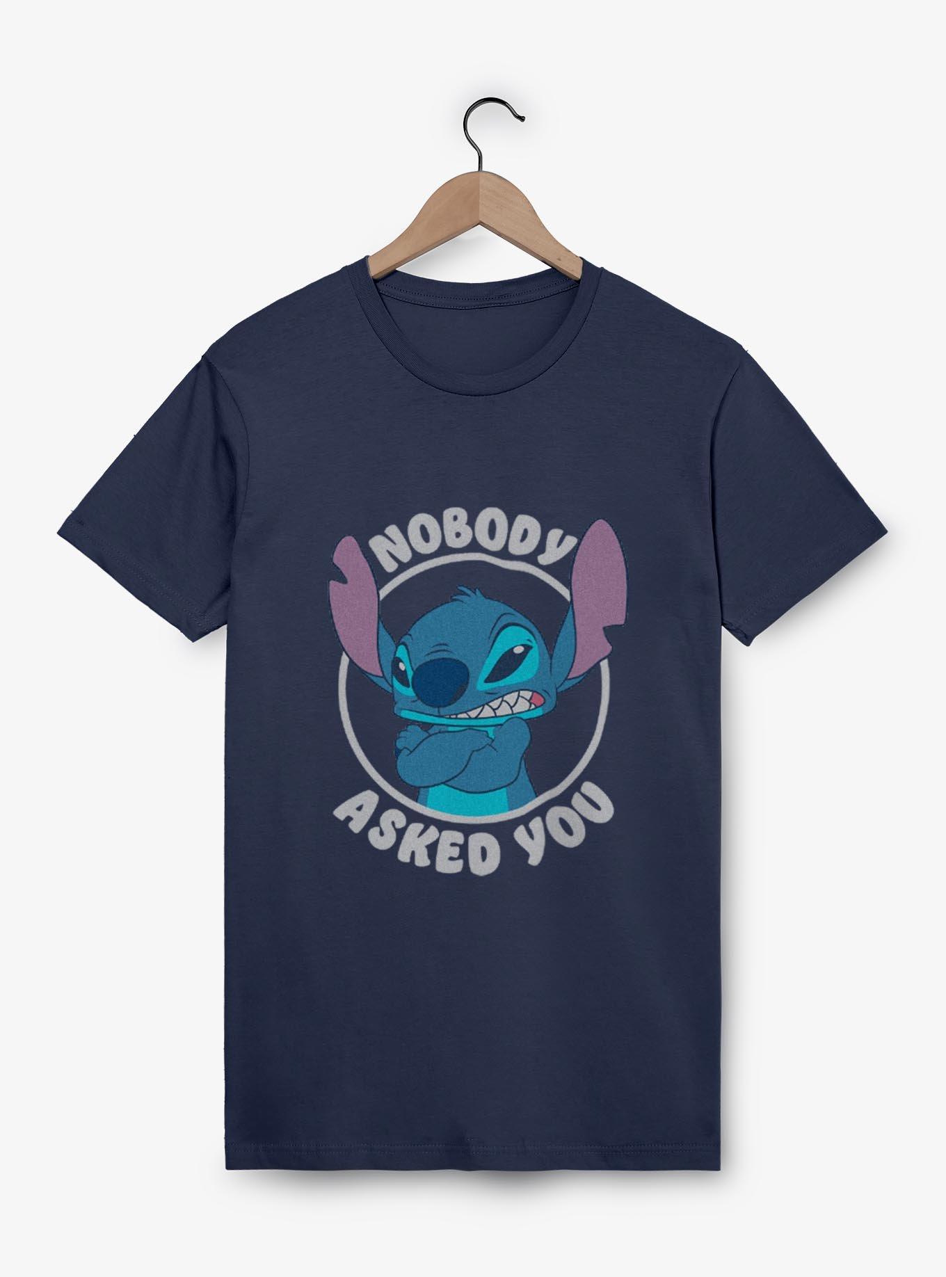 Disney Lilo & Stitch Nobody Asked T-Shirt,New Products : American Fashion Style Bags On Sale