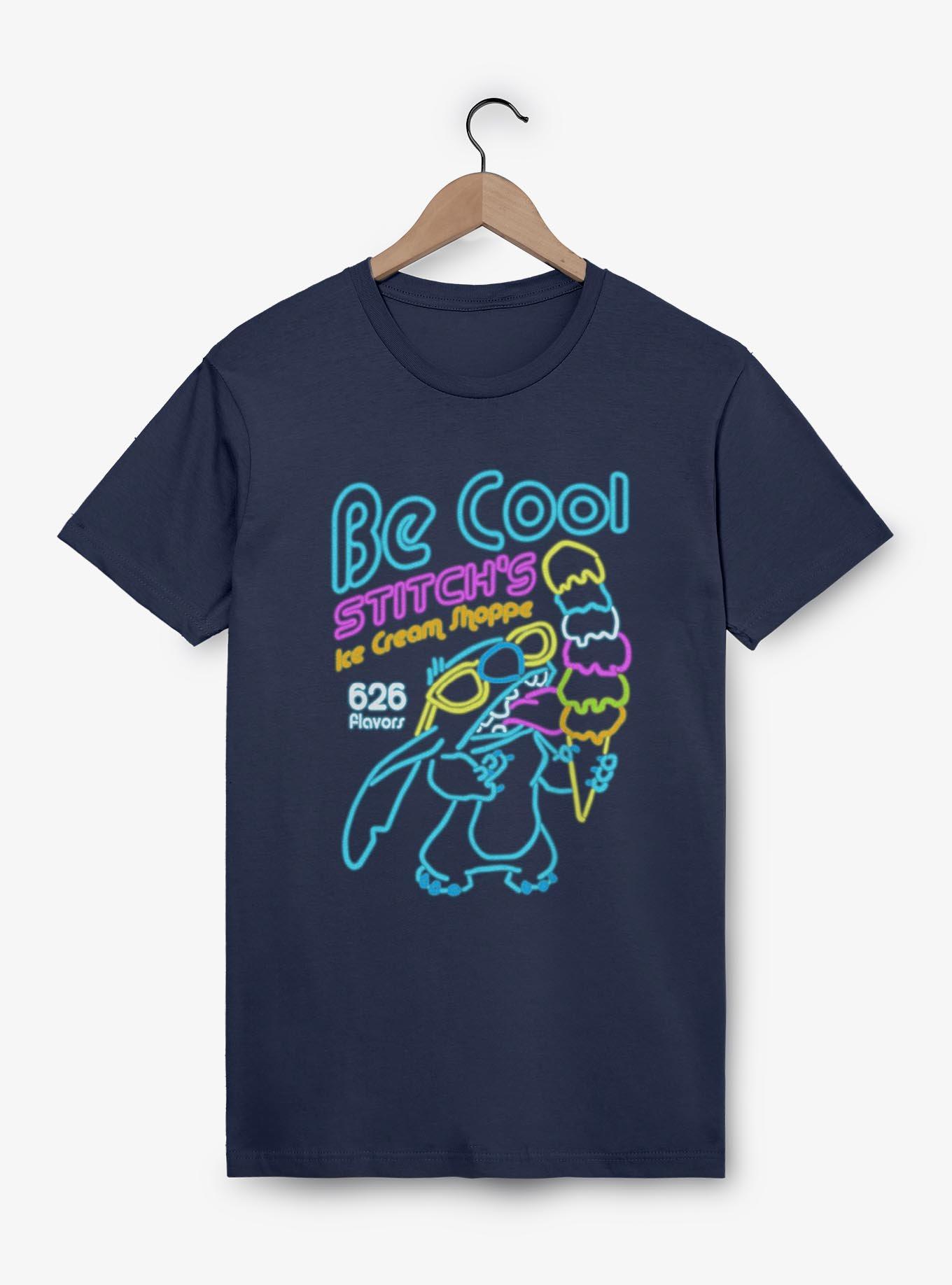 Disney Lilo & Stitch Be Cool Ice Cream Garment Dye T-Shirt,New Products : American Fashion Style Bags On Sale