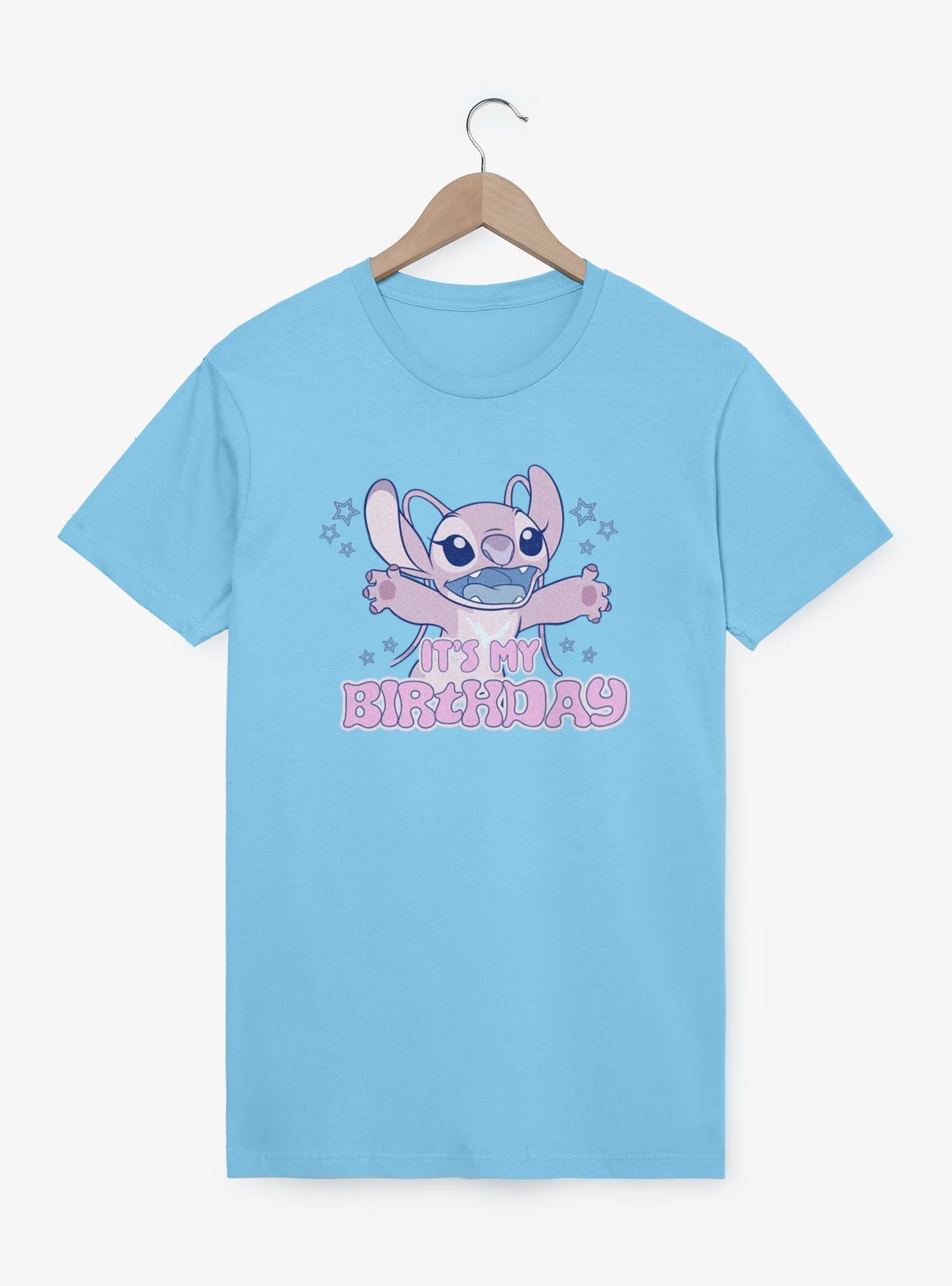 Disney Lilo & Stitch Angel It´s My Birthday T-Shirt,New Products : American Fashion Style Bags On Sale
