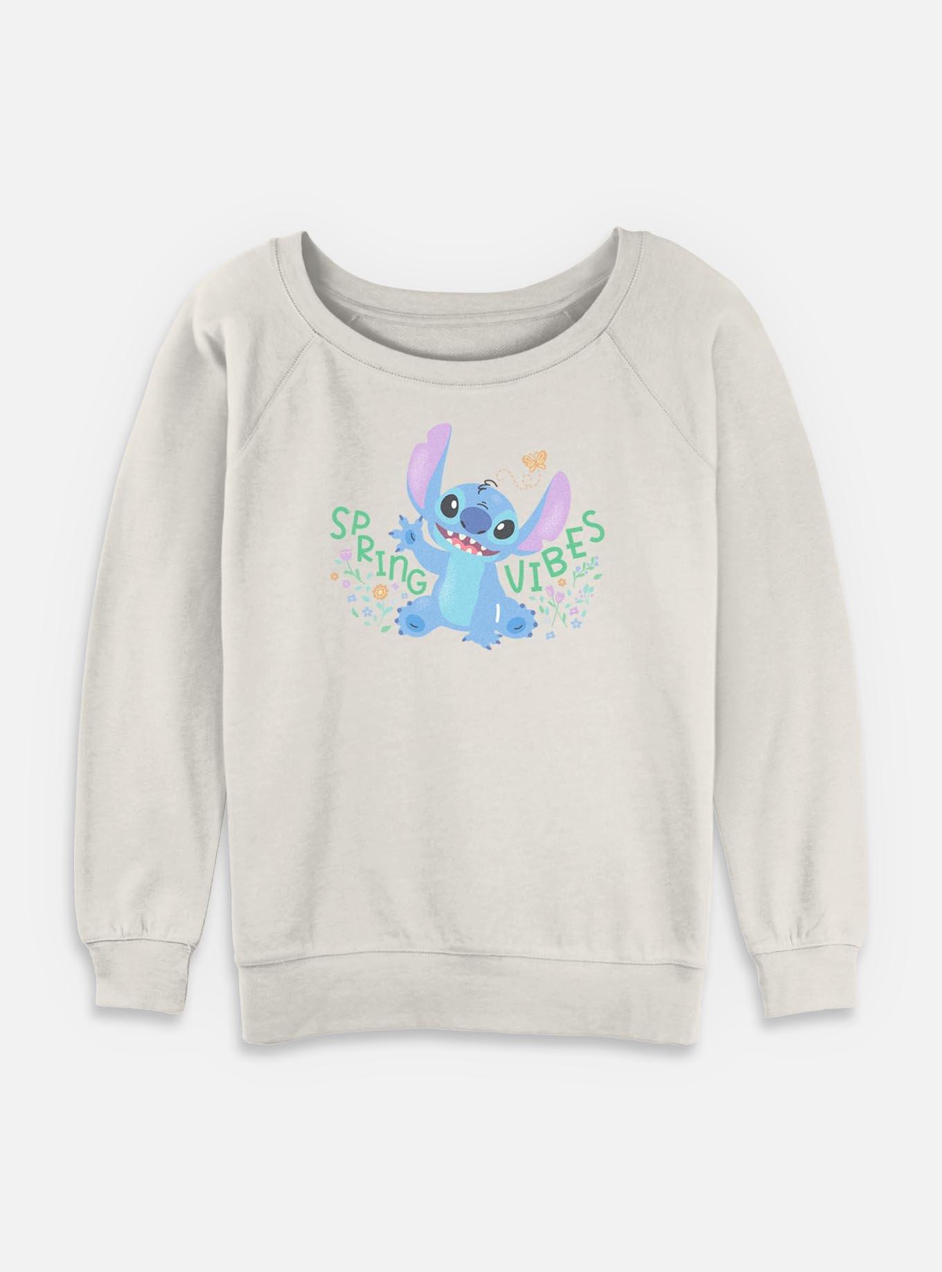 Disney Lilo & Stitch Spring Vibes Womens Slouchy Sweatshirt,New Products : American Fashion Style Bags On Sale
