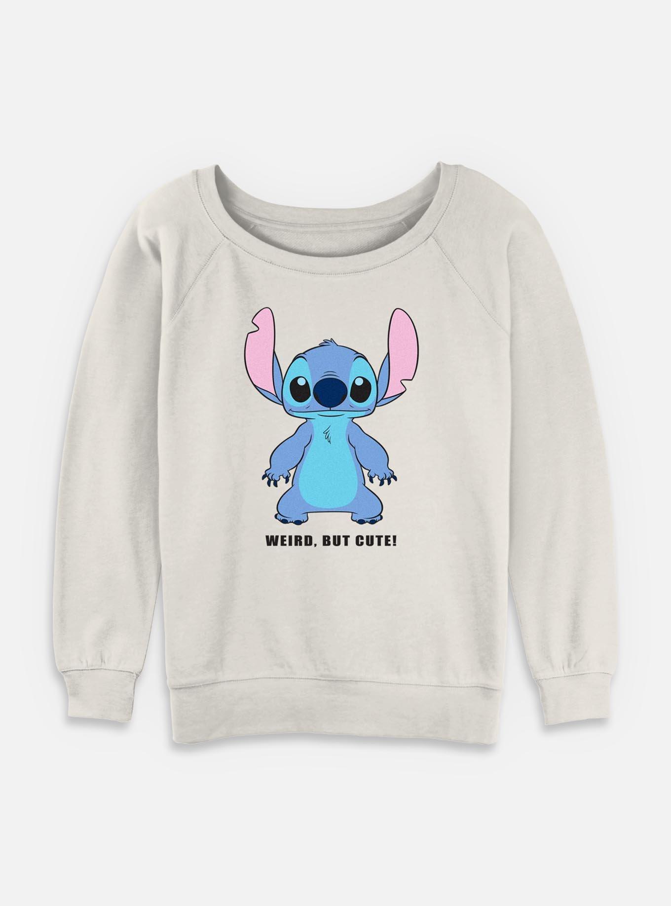 Disney Lilo & Stitch Weird But Cute Womens Slouchy Sweatshirt,New Products : American Fashion Style Bags On Sale
