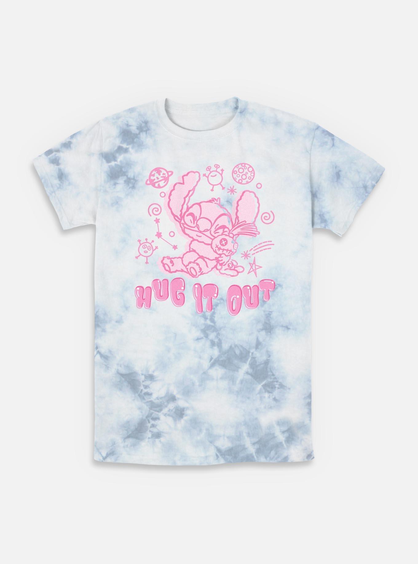 Disney Lilo & Stitch Hug It Out Tie-Dye Tie-Dye T-Shirt,New Products : American Fashion Style Bags On Sale