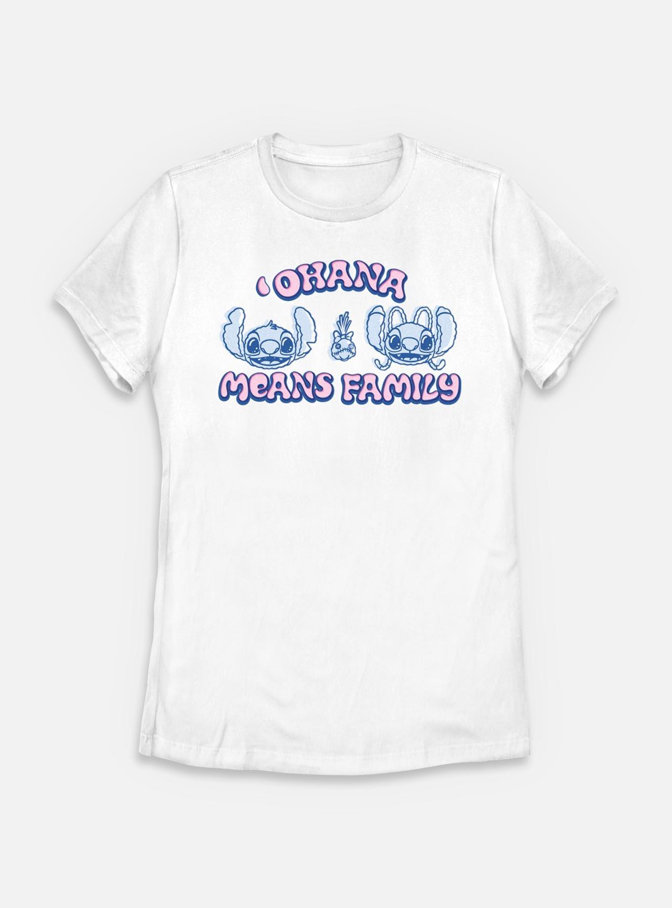 Disney Lilo & Stitch Ohana Means Family Womens T-Shirt,New Products : American Fashion Style Bags On Sale