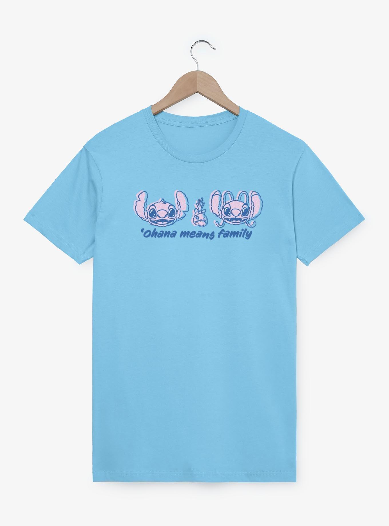 Disney Lilo & Stitch Ohana Means Family Quote T-Shirt,New Products : American Fashion Style Bags On Sale