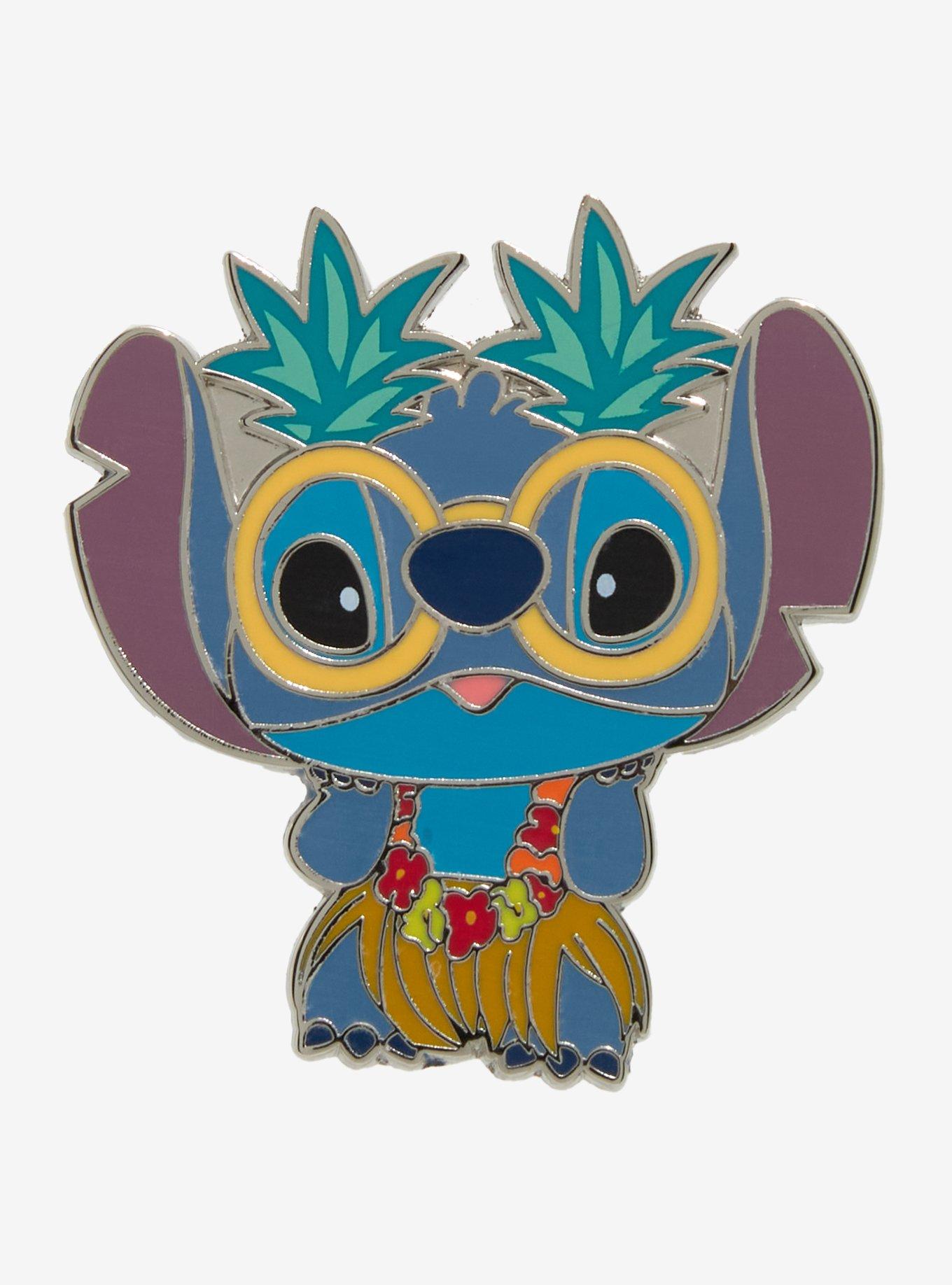 Disney Stitch Chibi Luau Enamel Pin, , hi-res