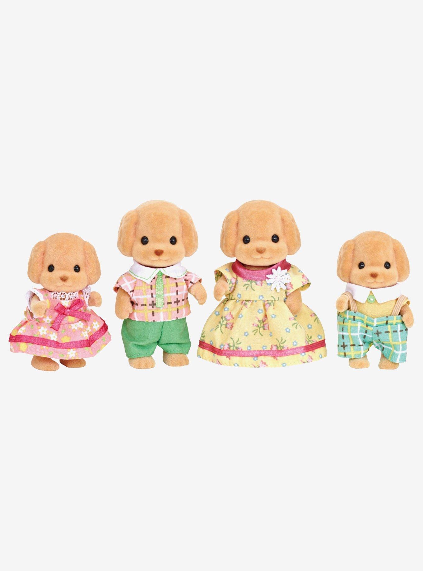 Calico Critters Toy Poodle Family Figure Set, , hi-res