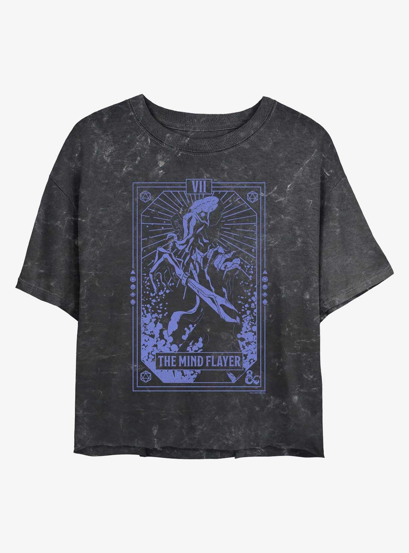 Dungeons & Dragons Mindflayer Tarot Girls Mineral Wash Crop T-Shirt, , hi-res
