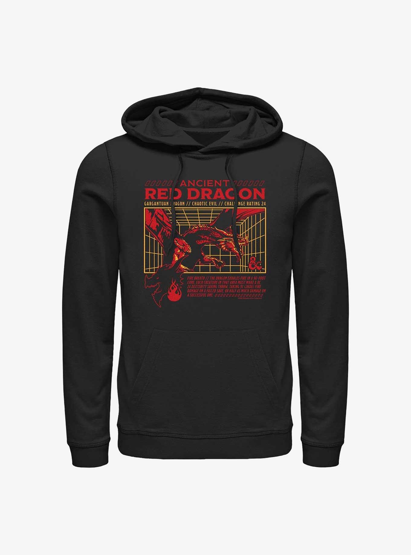Dungeons & Dragons Red Dragon Stats Hoodie, , hi-res