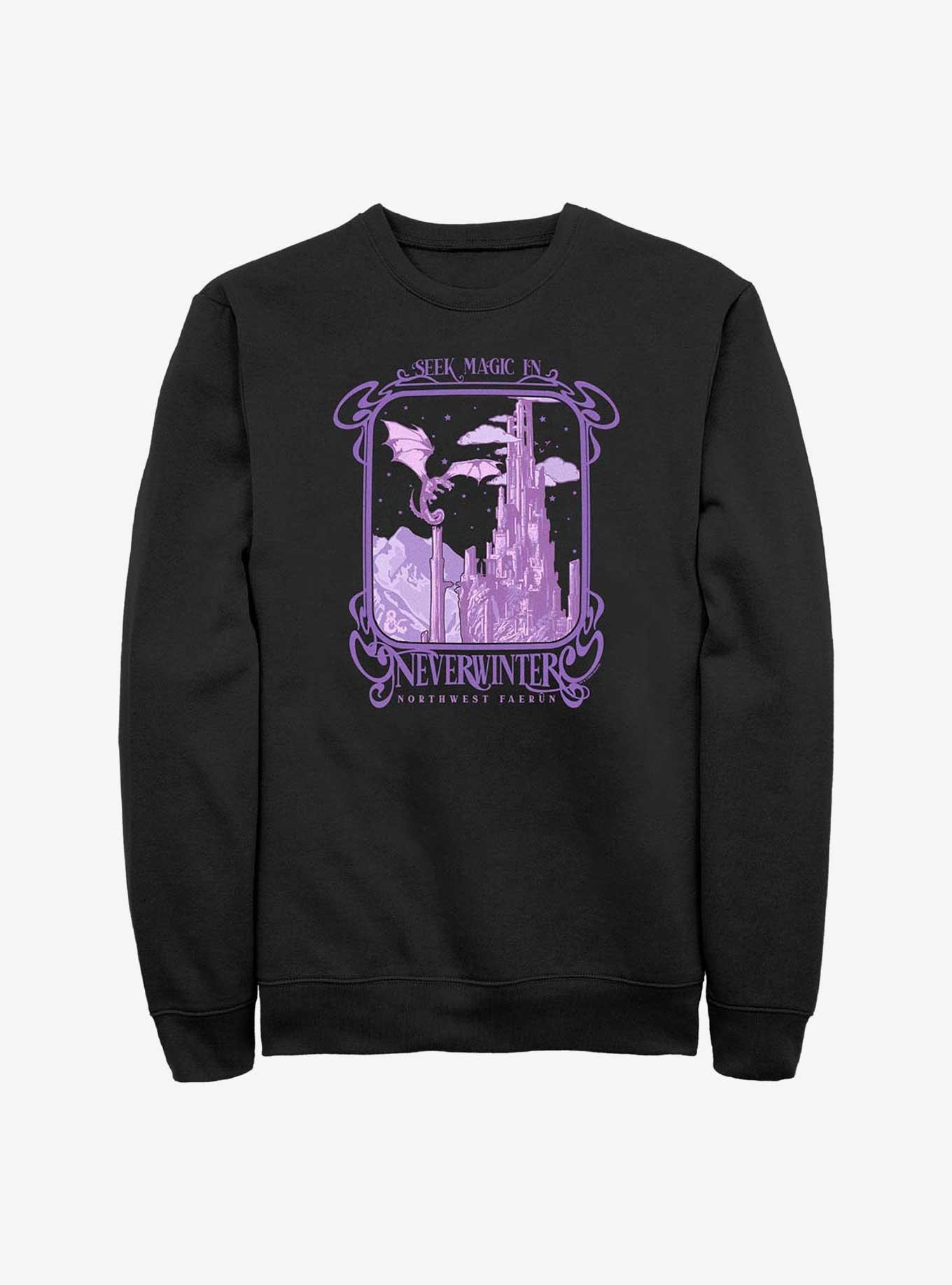 Dungeons & Dragons Seek Magic In Neverwinter Sweatshirt, BLACK, hi-res