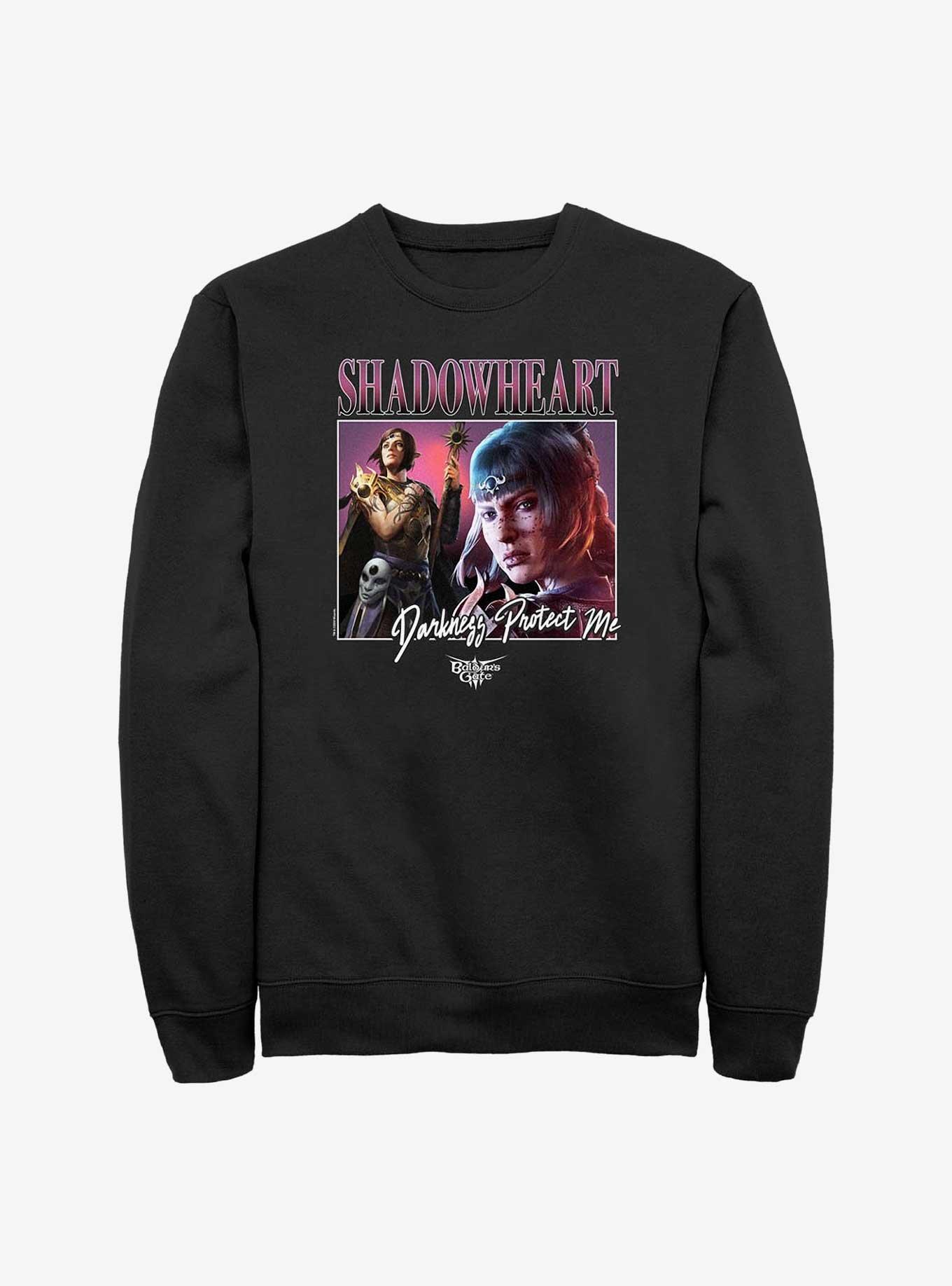 Dungeons & Dragons Baldur's Gate Shadowheart Vintage Darkness Sweatshirt, BLACK, hi-res