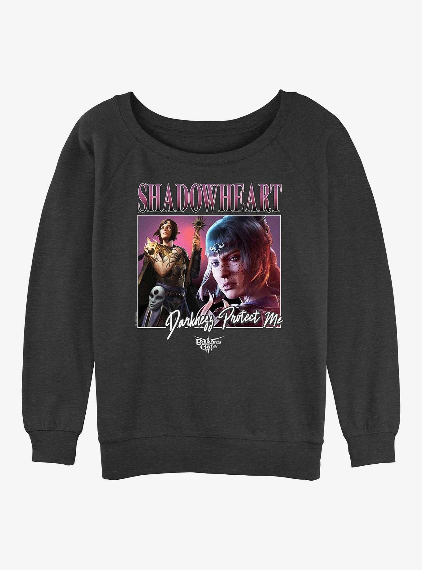 Dungeons & Dragons Baldur's Gate Shadowheart Vintage Darkness Girls Slouchy Sweatshirt, , hi-res