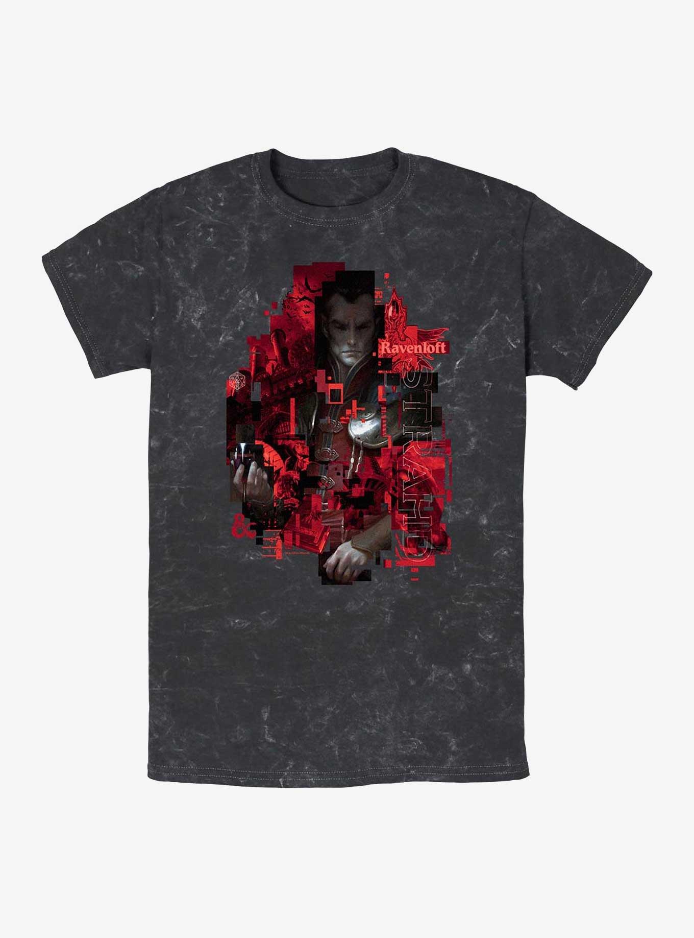 Dungeons & Dragons Ravenloft Strahd Mineral Wash T-Shirt, BLACK, hi-res