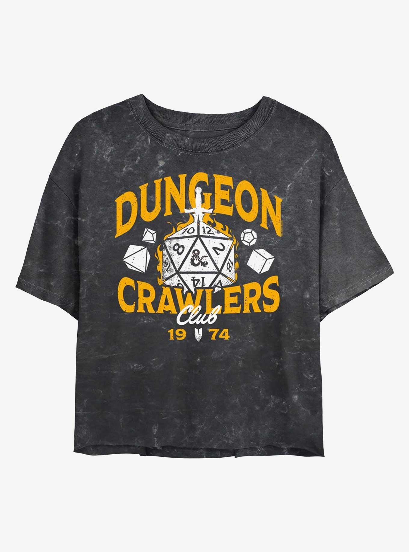 Dungeons & Dragons Dungeon Crawlers Club Girls Mineral Wash Crop T-Shirt, , hi-res