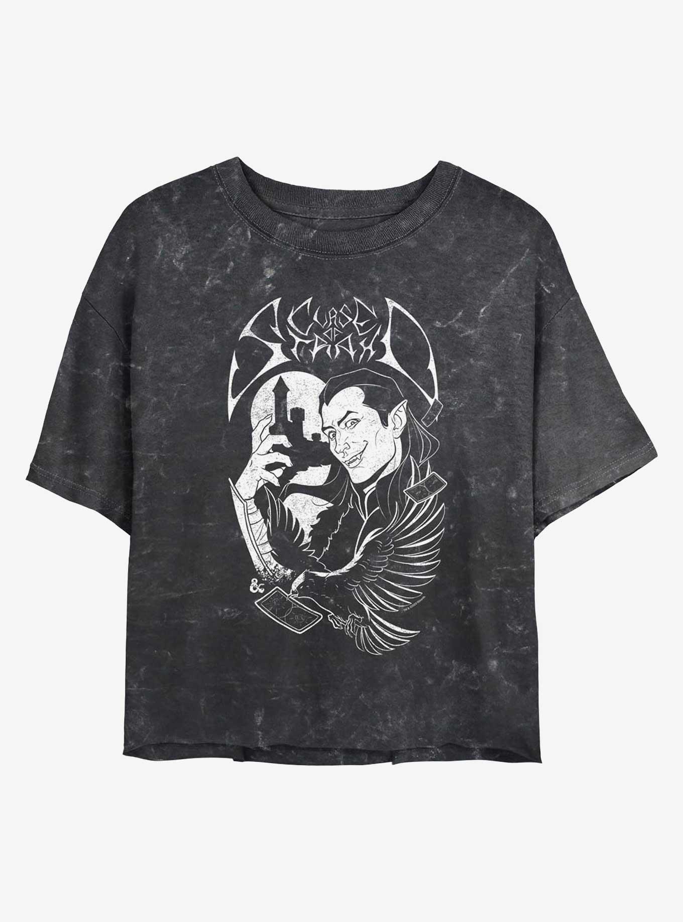 Dungeons & Dragons Death Metal Strahd Girls Mineral Wash Crop T-Shirt, , hi-res