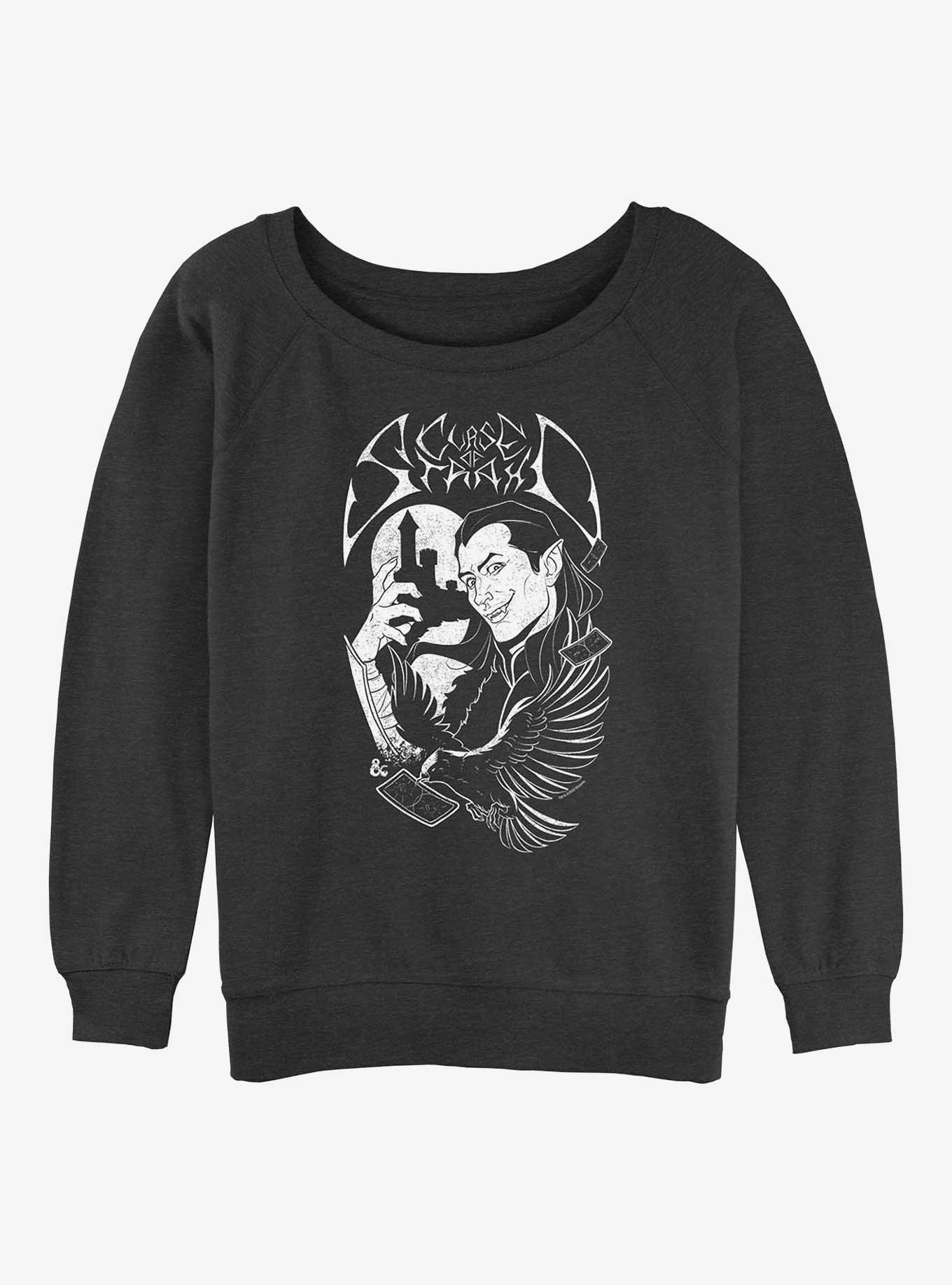 Dungeons & Dragons Death Metal Strahd Girls Slouchy Sweatshirt