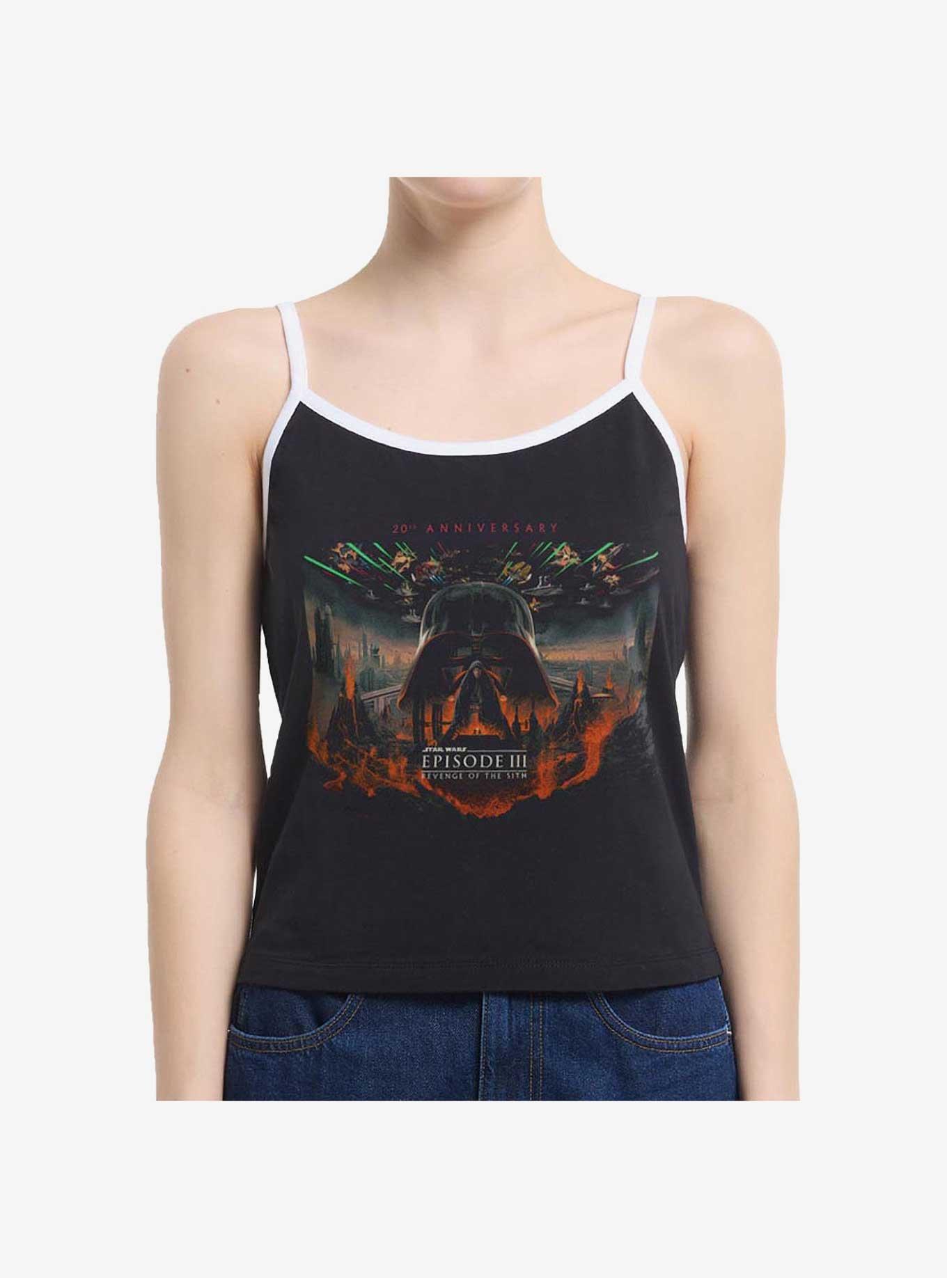 Star Wars Episode III: Revenge Of The Sith 20th Anniversary Scenic Poster Girls Cami Tank, BLACK, hi-res