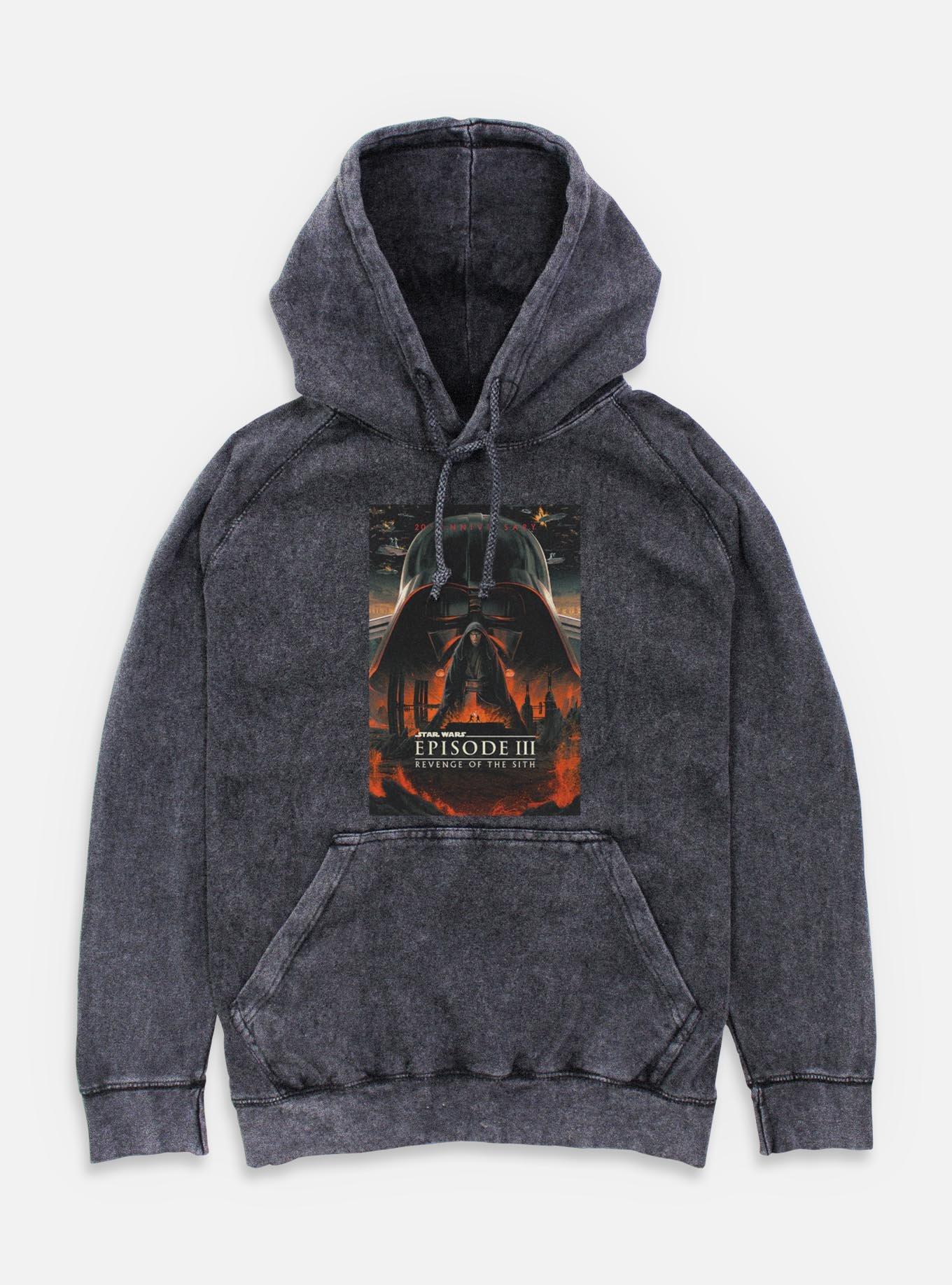 Star Wars Episode III: Revenge Of The Sith 20th Anniversary Poster Mineral Wash Hoodie, , hi-res
