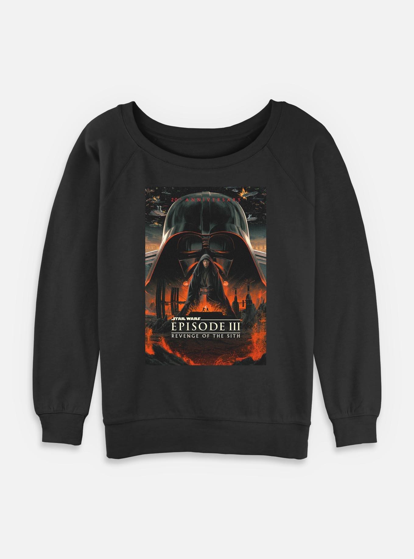 Star Wars Episode III: Revenge Of The Sith 20th Anniversary Poster Womens Slouchy Sweatshirt,New Products : American Fashion Style Bags On Sale