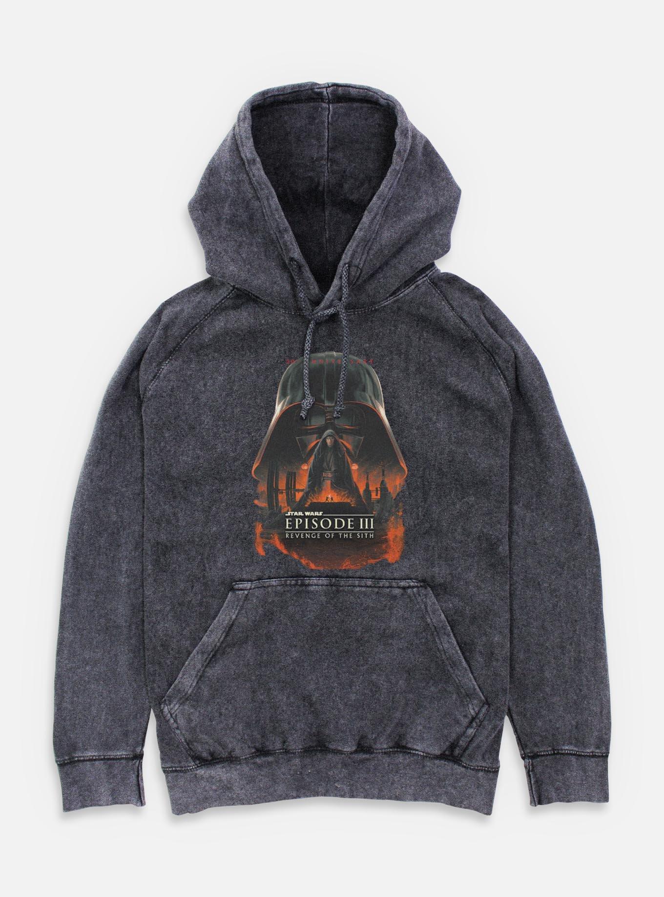 Star Wars Episode III: Revenge Of The Sith 20th Anniversary Poster Mineral Wash Hoodie, , hi-res