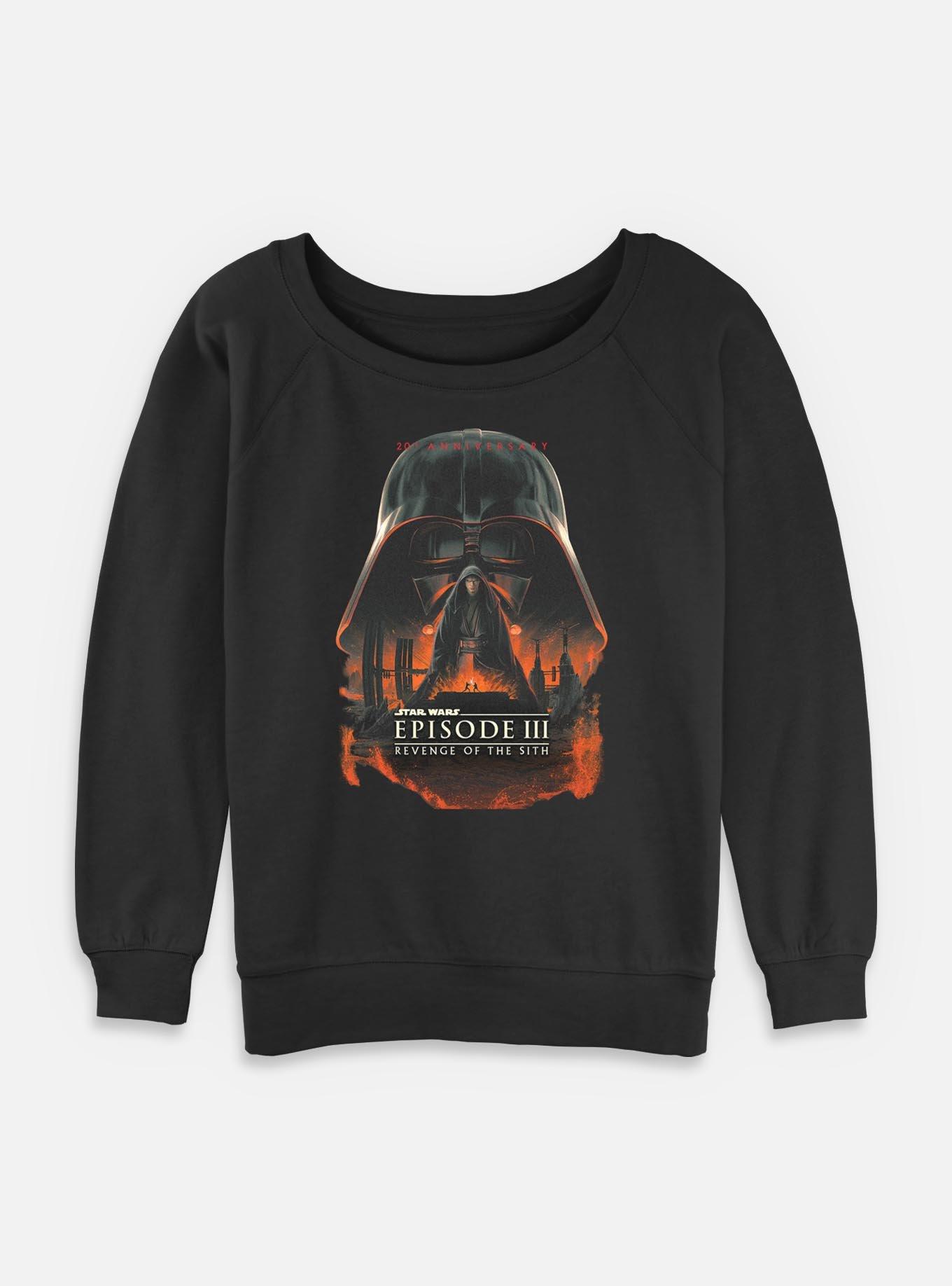 Star Wars Episode III: Revenge Of The Sith 20th Anniversary Poster Womens Slouchy Sweatshirt,New Products : American Fashion Style Bags On Sale