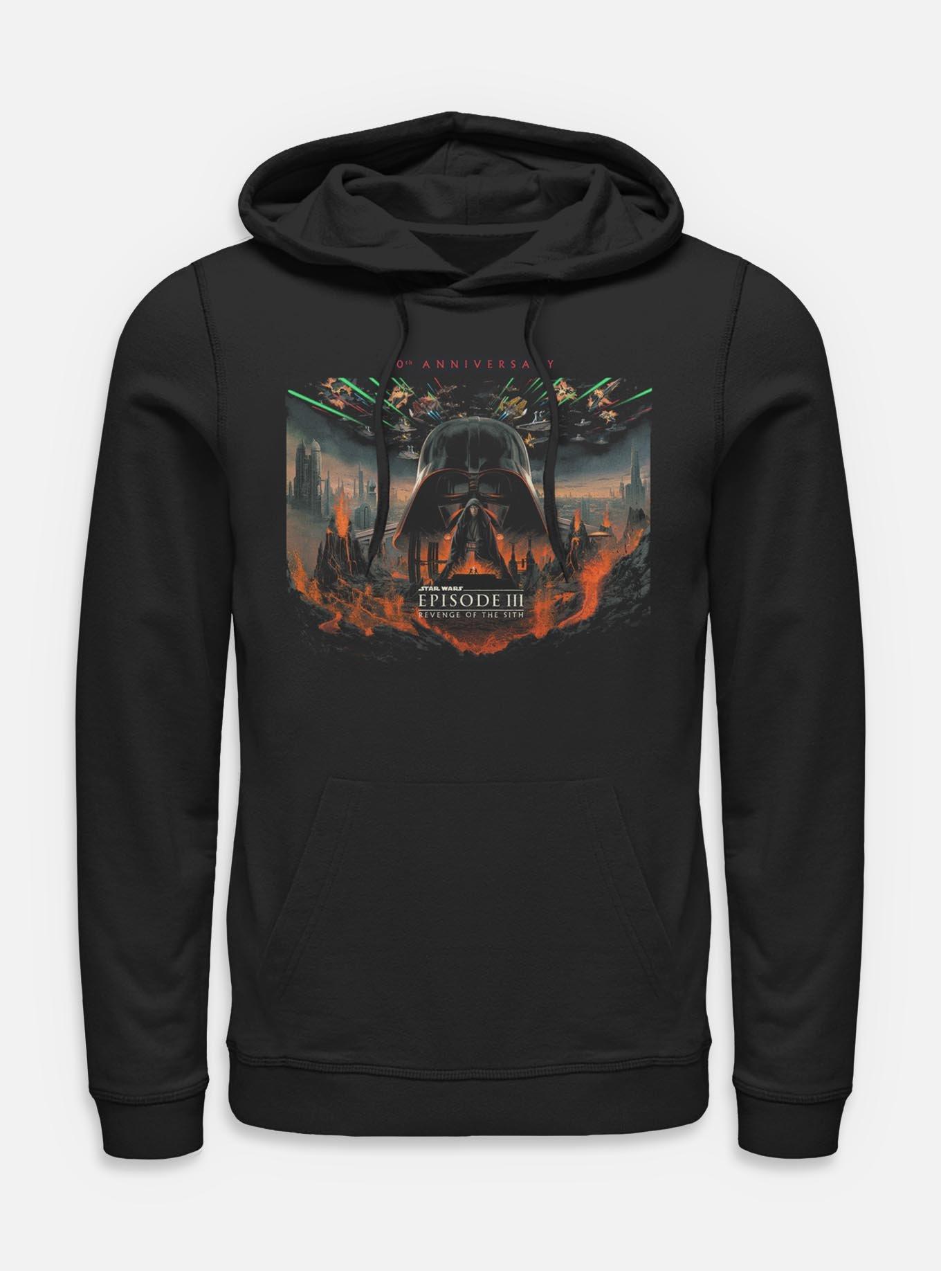 Star Wars Episode III: Revenge Of The Sith 20th Anniversary Scenic Poster Hoodie,New Products : American Fashion Style Bags On Sale