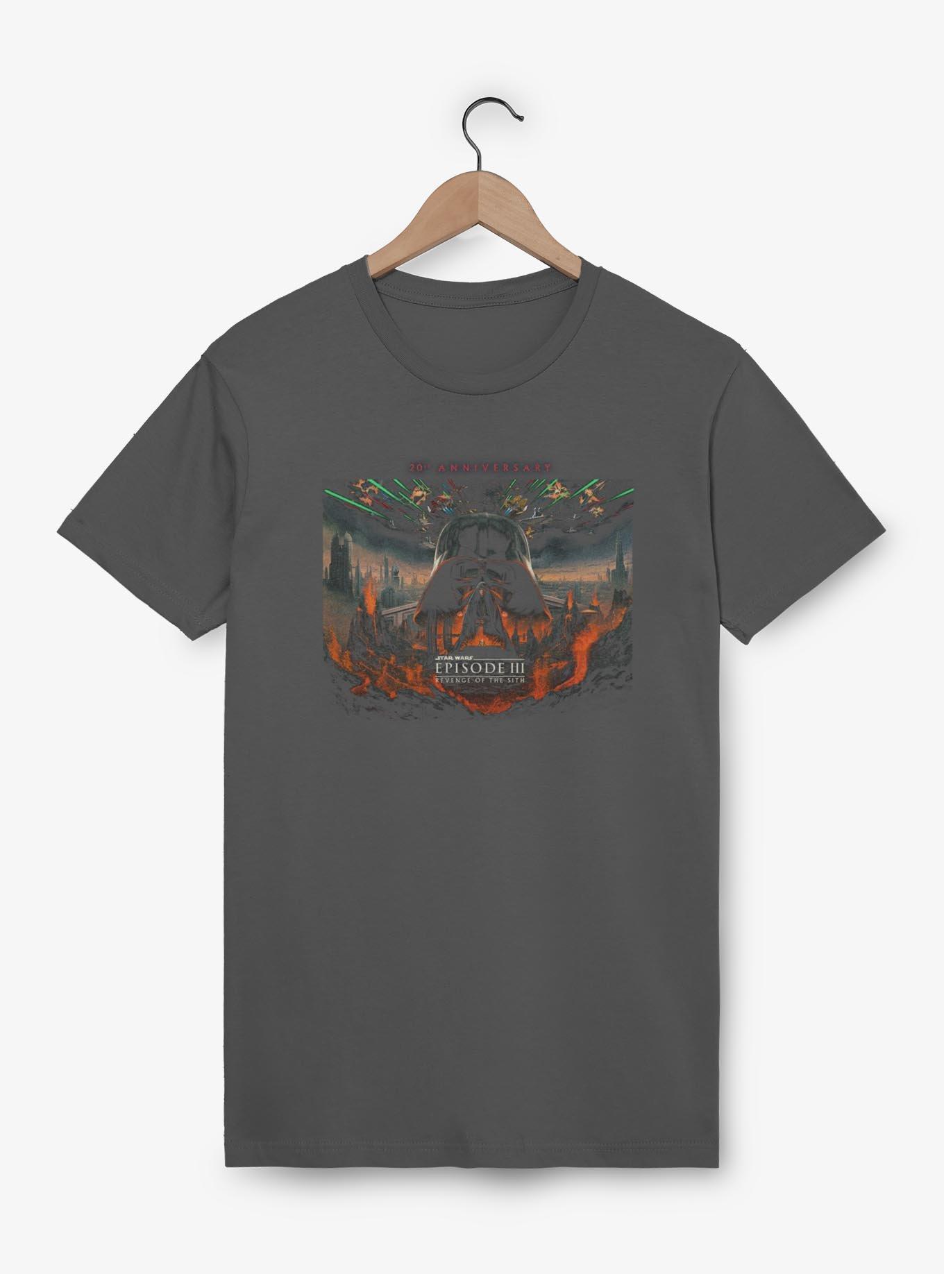 Star Wars Episode III: Revenge Of The Sith 20th Anniversary Scenic Poster Garment Dye T-Shirt,New Products : American Fashion Style Bags On Sale
