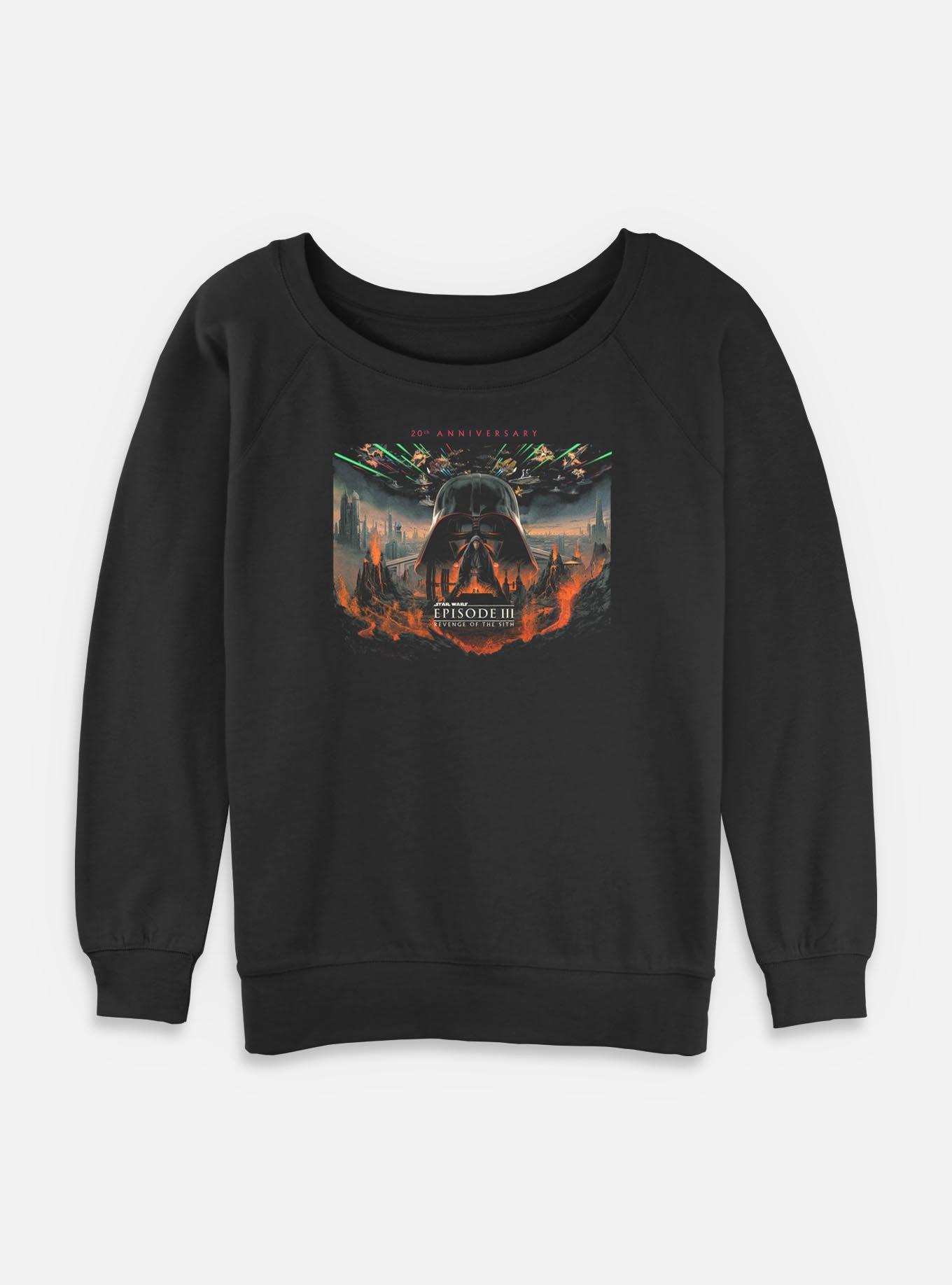 Star Wars Episode III: Revenge Of The Sith 20th Anniversary Scenic Poster Womens Slouchy Sweatshirt,New Products : American Fashion Style Bags On Sale