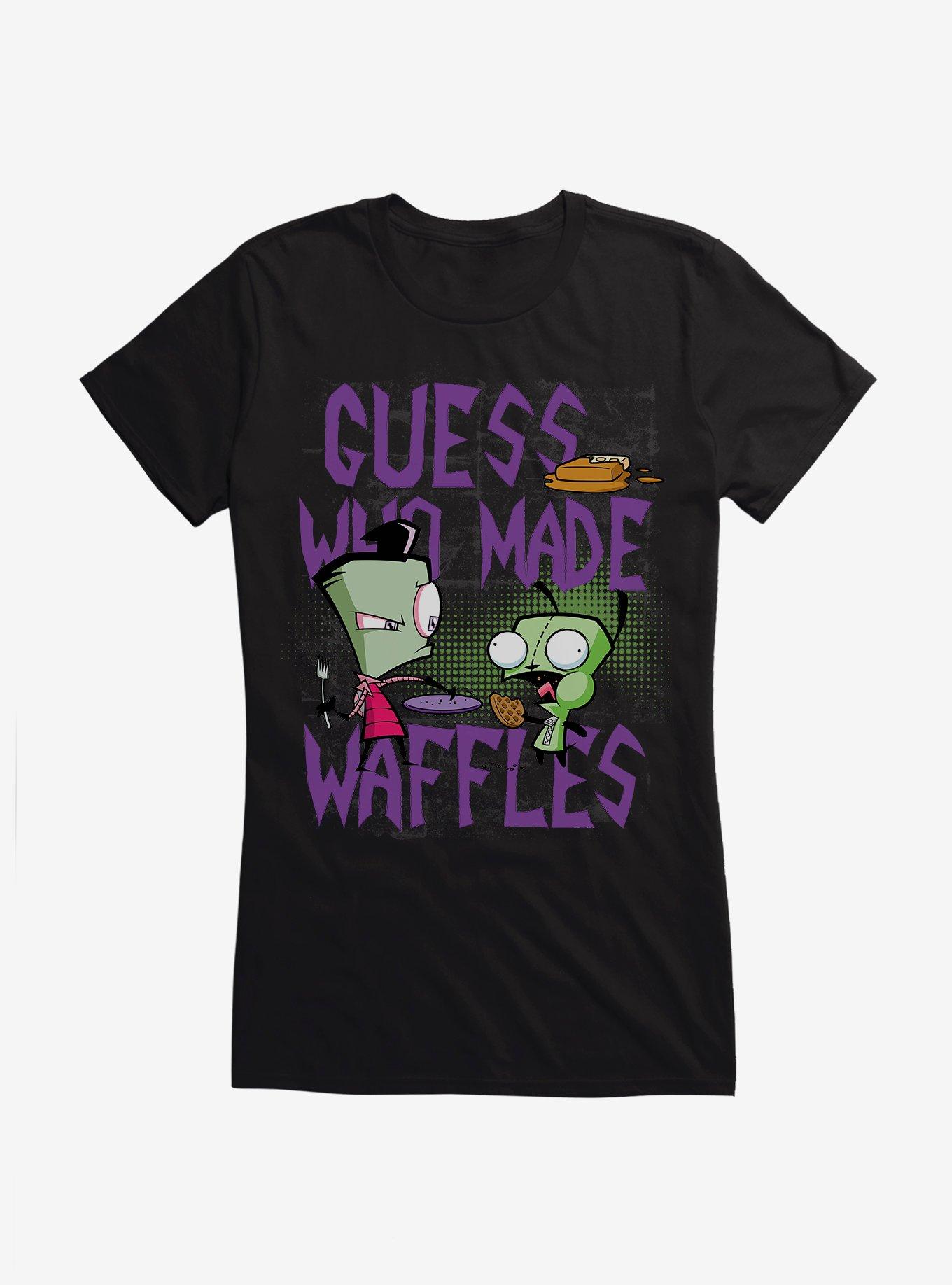 Invader Zim Guess Who Made Waffles Girls T-Shirt, , hi-res